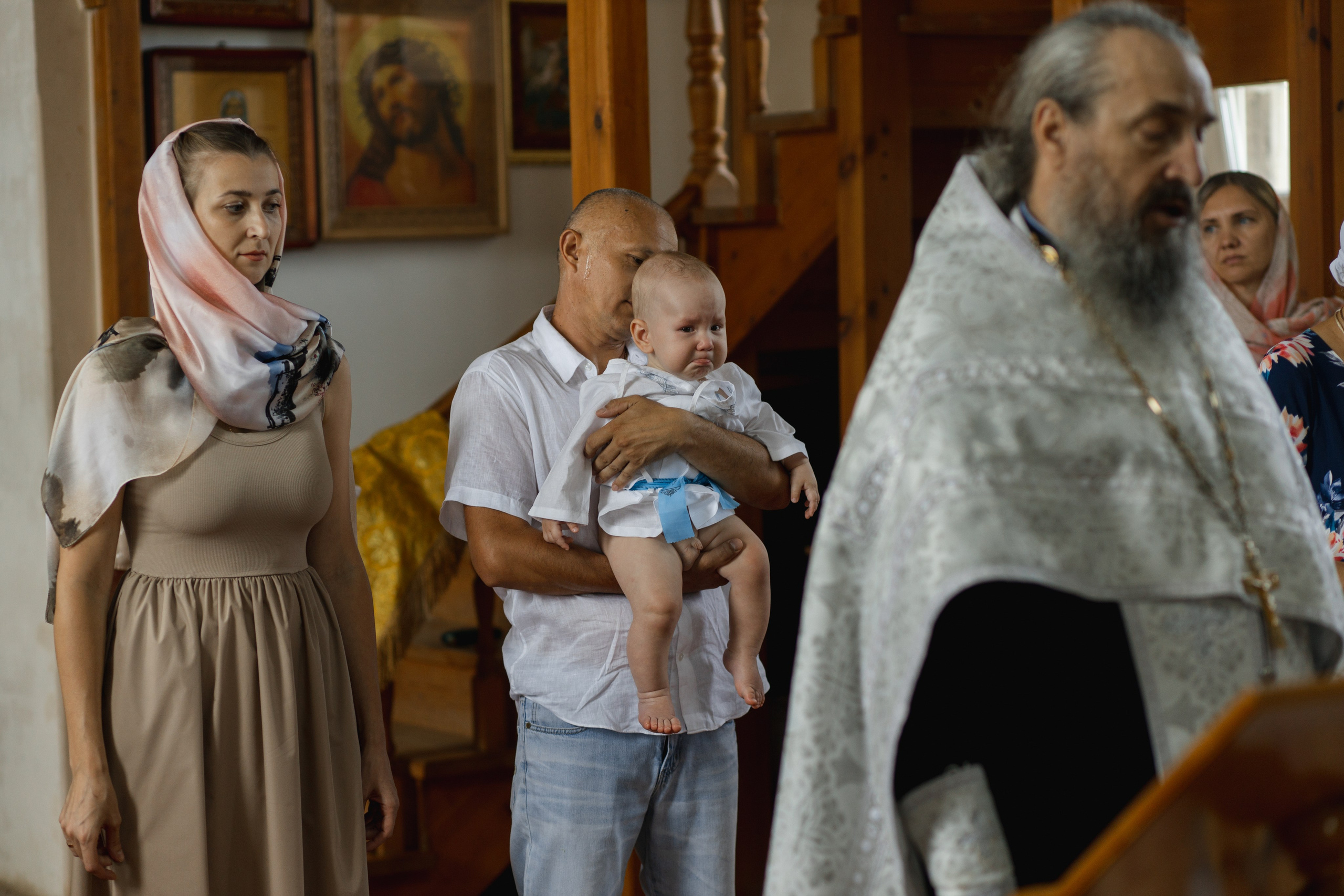Крещение Даниила в Церкви Троицы Живоначальной. Свадебный и семейный фотограф Ольга Разрядова