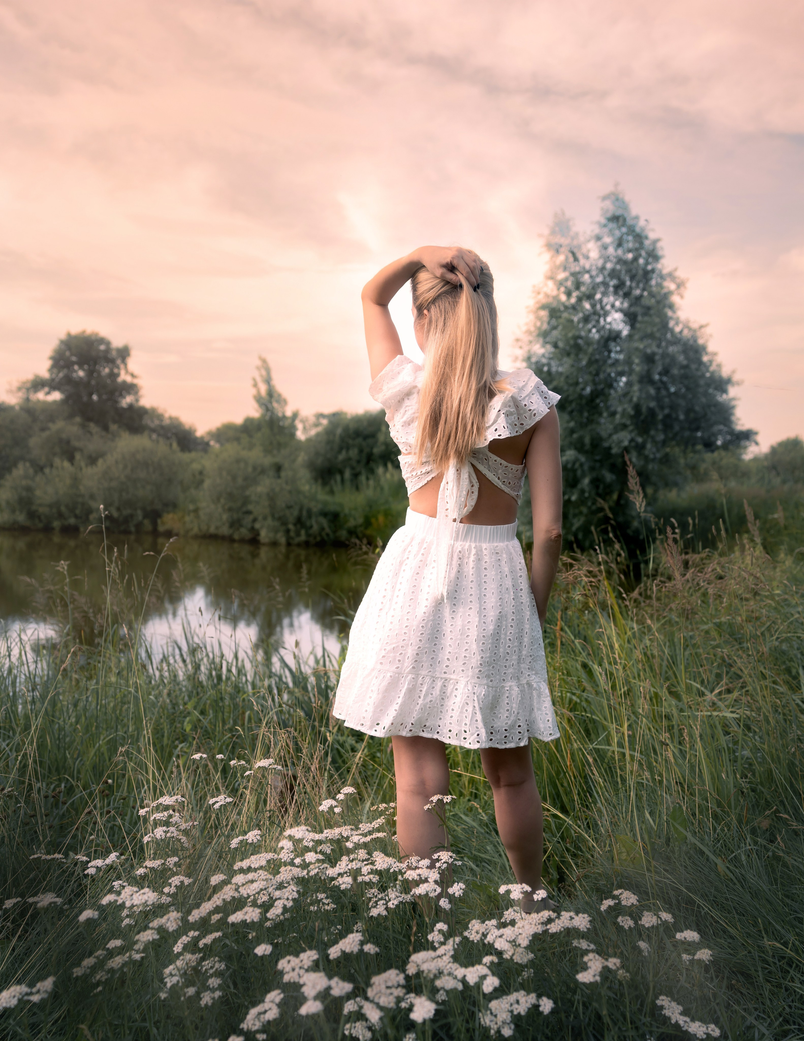 Фотосессия на закате. Лето. Нежность