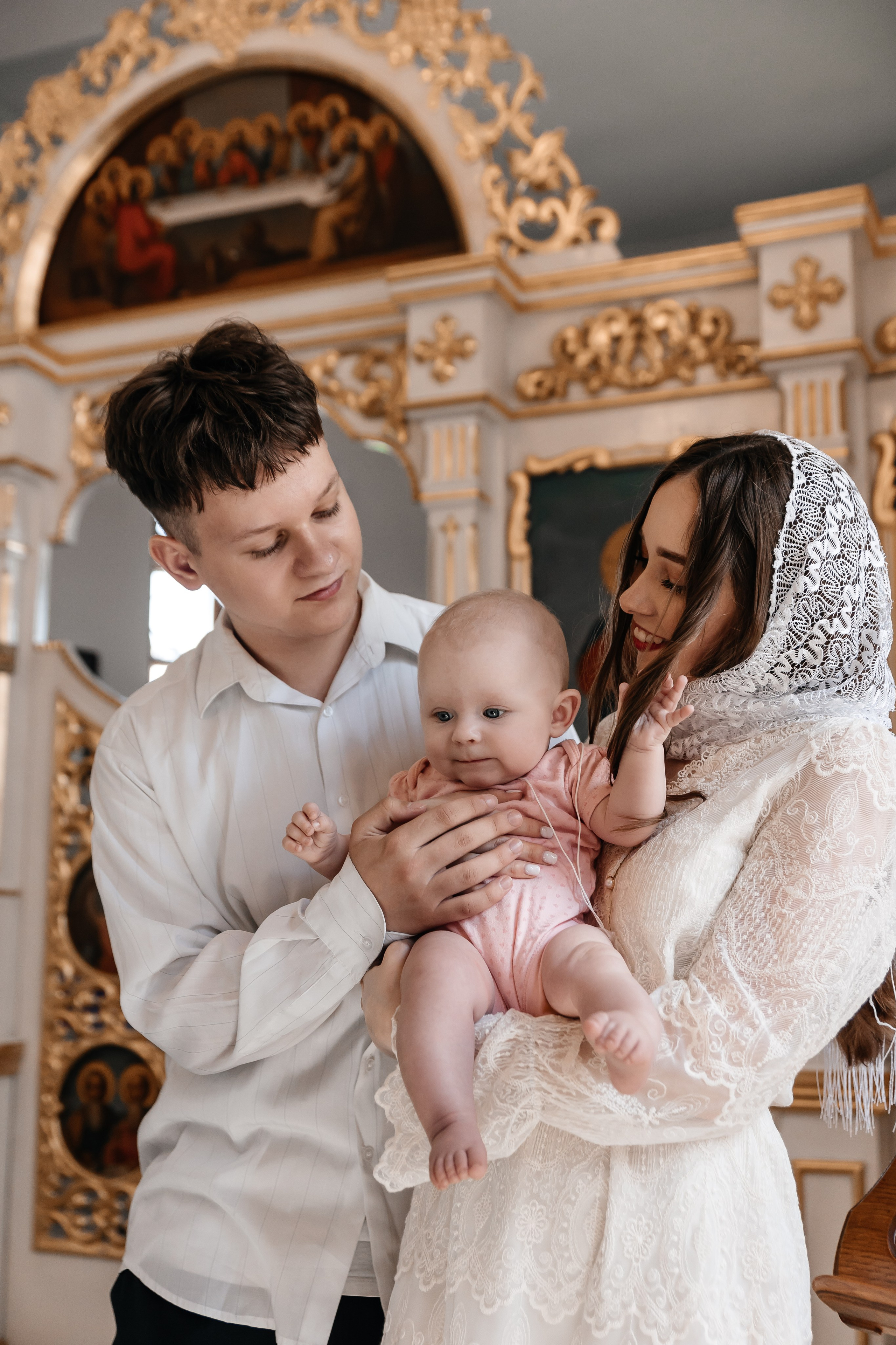 Крещение Адель. Семейный фотограф Минск Усова Ольга