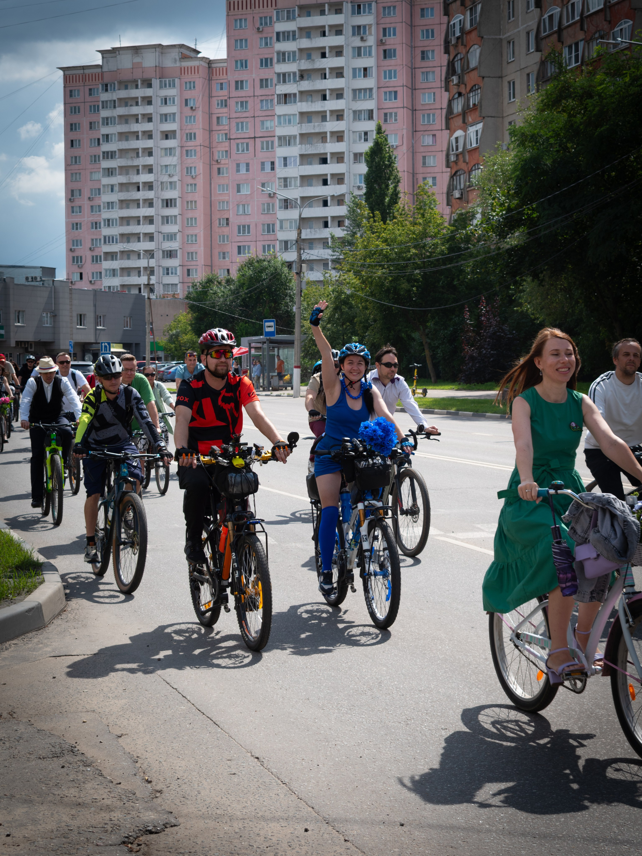 «Леди на велосипеде» — велопробег по г. Жуковскому 2025. Репортажный фотограф Сыбер Мартти