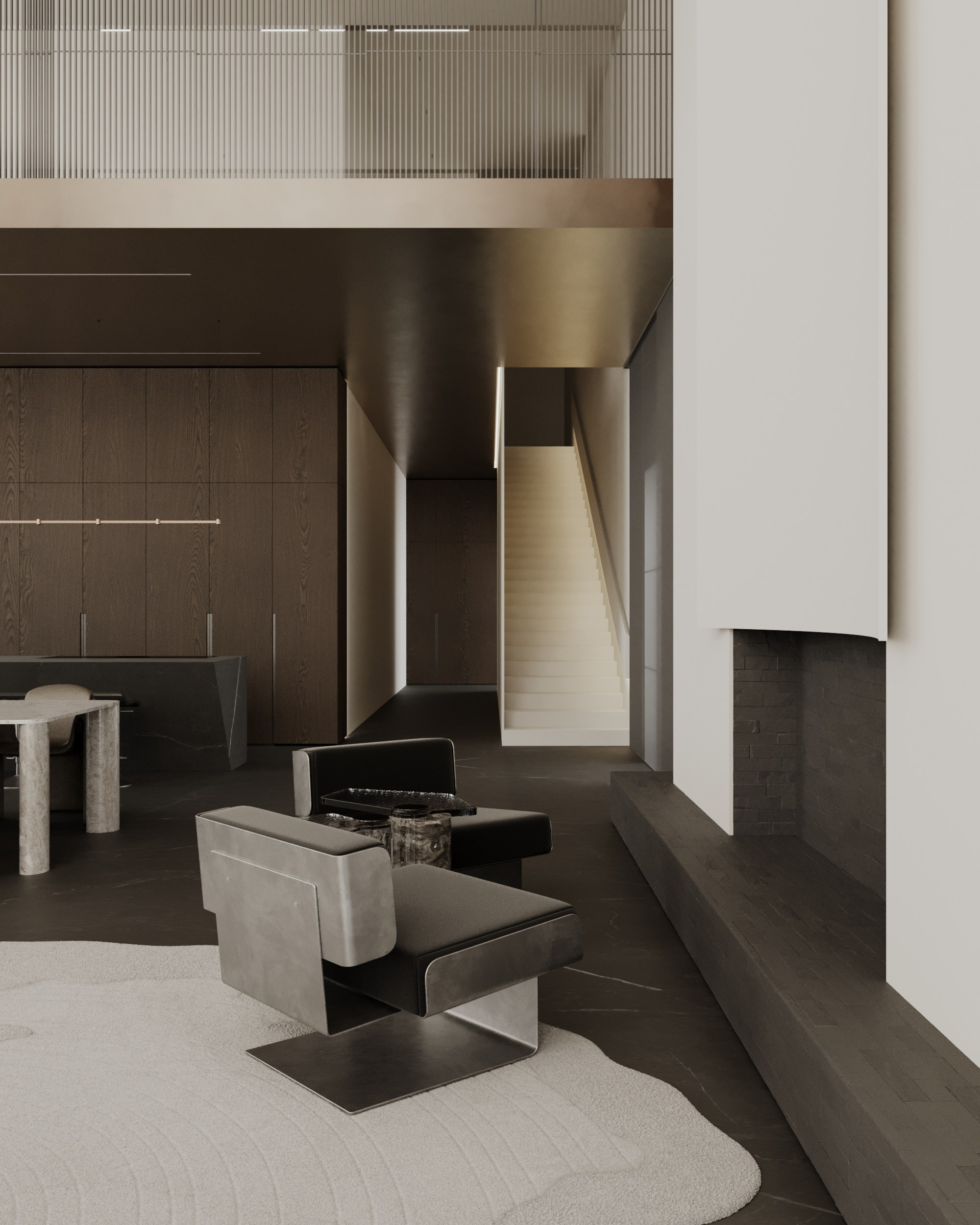 RIVER HOUSE /3000 sq m /24' (in progress). Интерьерное ателье numéro а