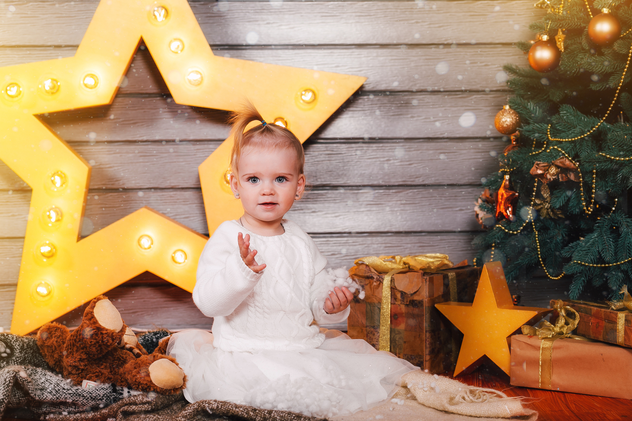 Новогодняя съёмка маленькой Евы и её мамы. Свадебный и семейный фотограф Витебск, Минск, Андрей Павлов