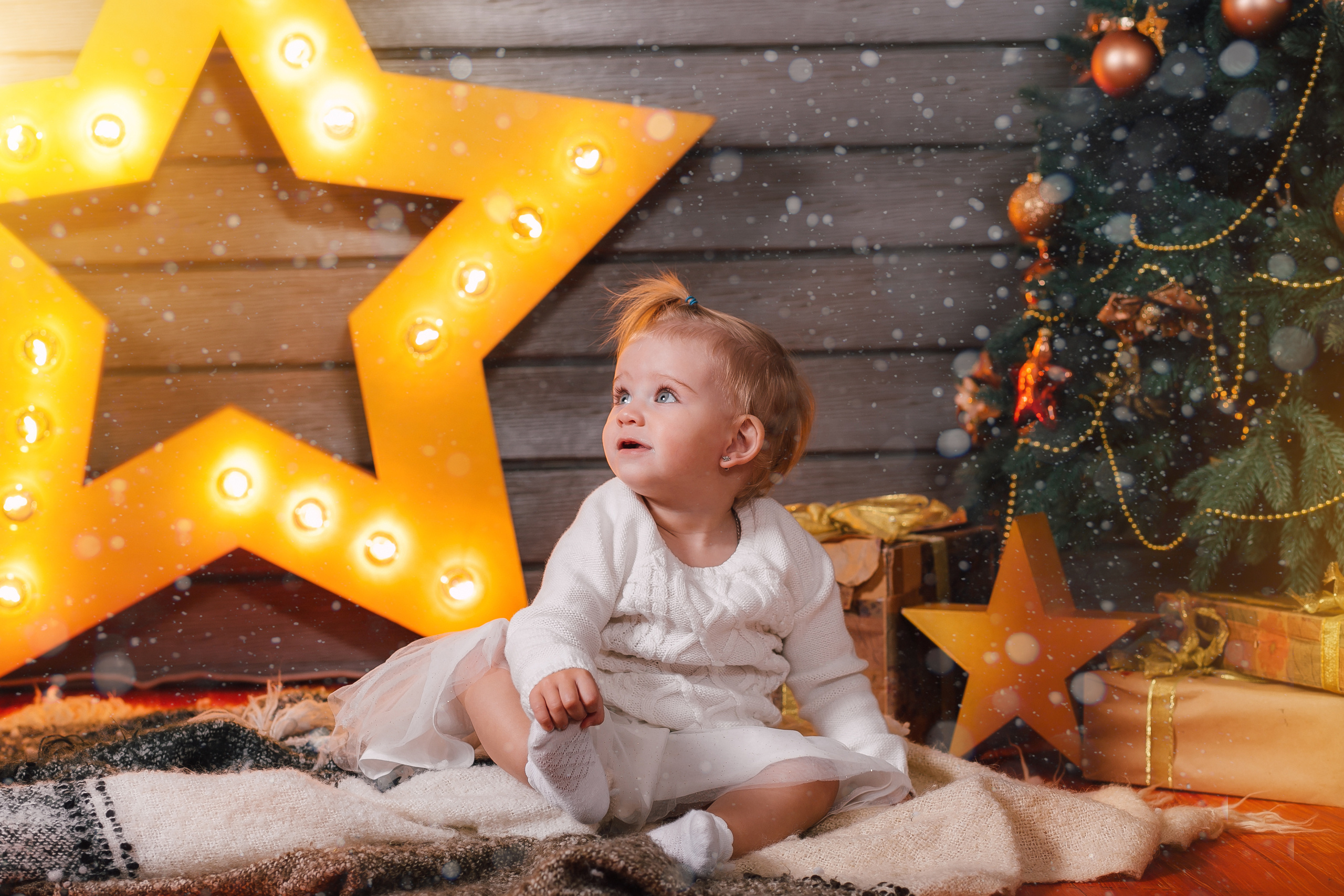 Новогодняя съёмка маленькой Евы и её мамы. Свадебный и семейный фотограф Витебск, Минск, Андрей Павлов