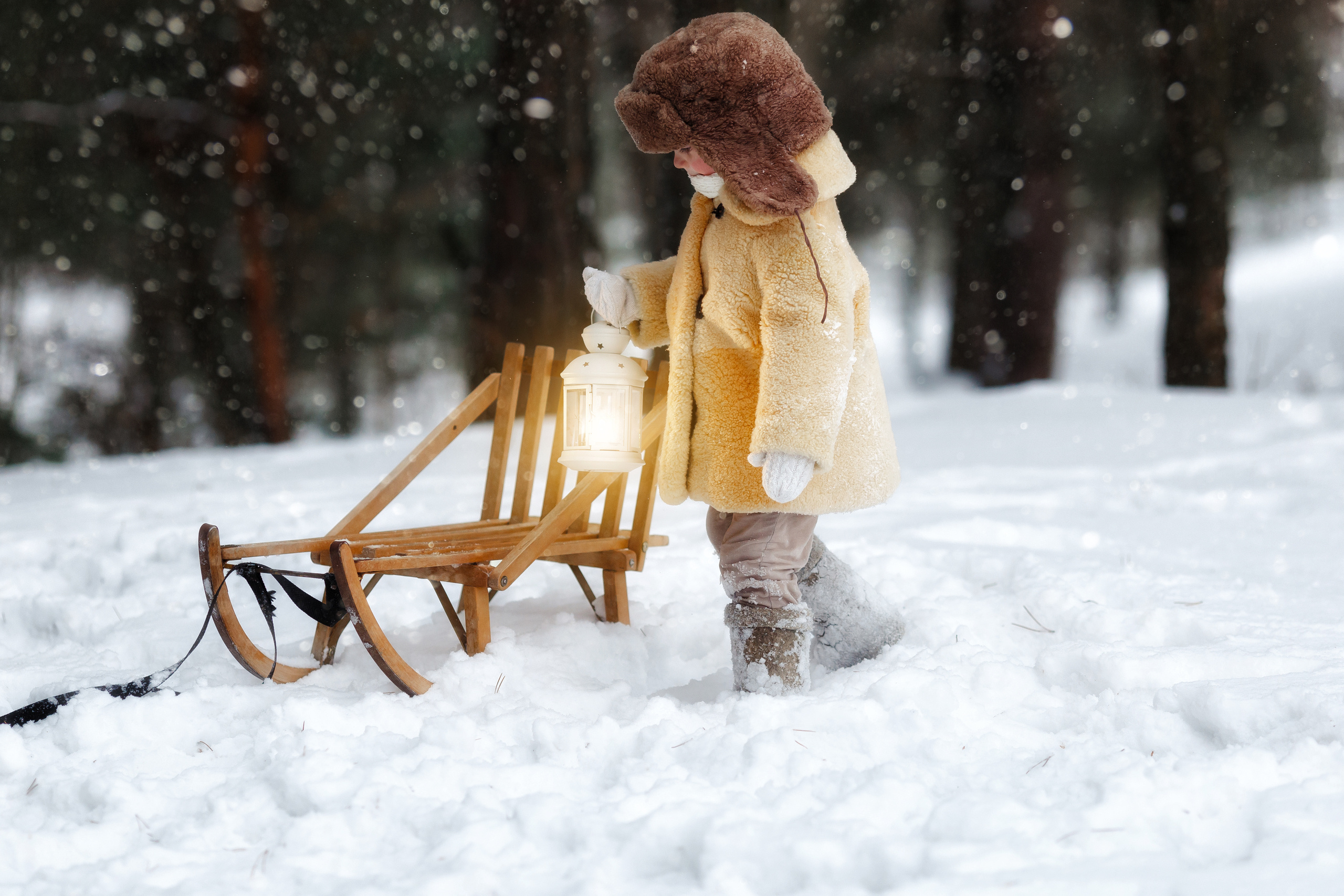 Янчик и его санки. Свадебный и семейный фотограф Витебск, Минск, Андрей Павлов