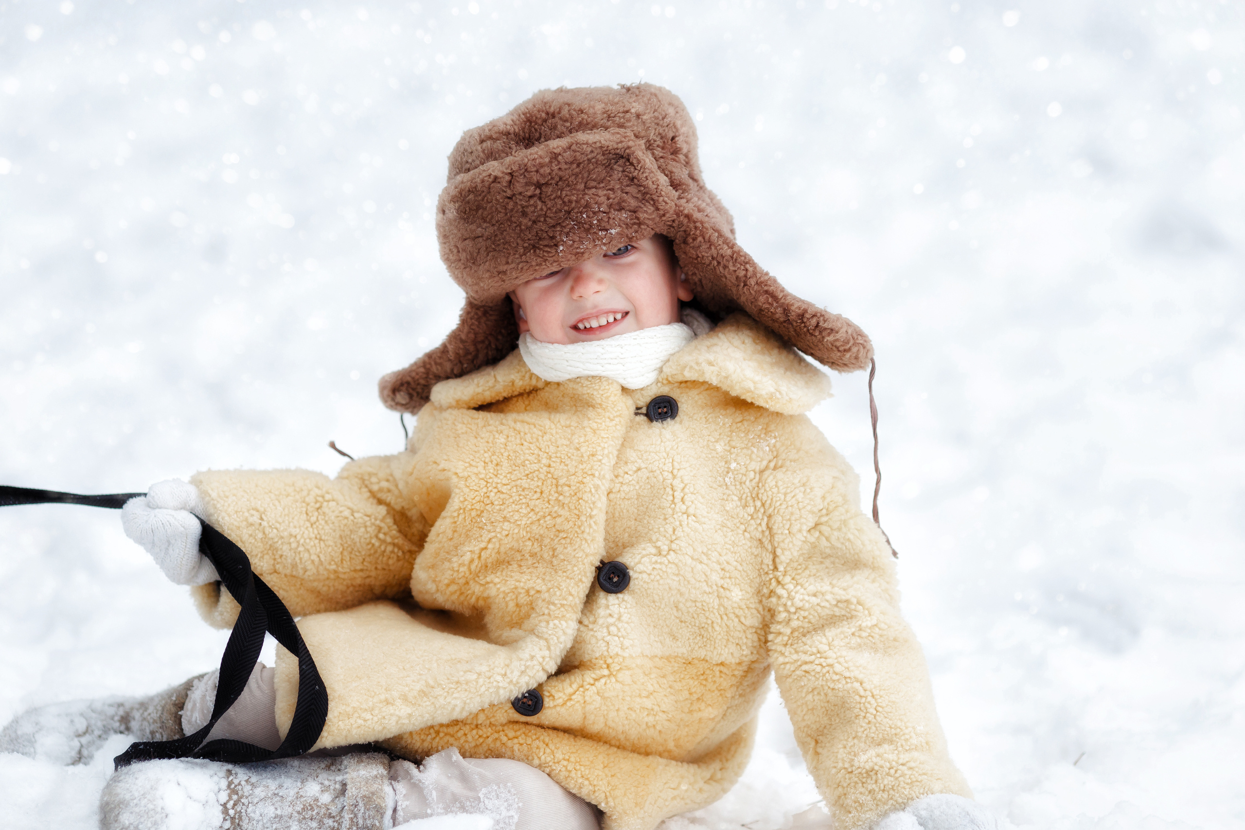 Янчик и его санки. Свадебный и семейный фотограф Витебск, Минск, Андрей Павлов