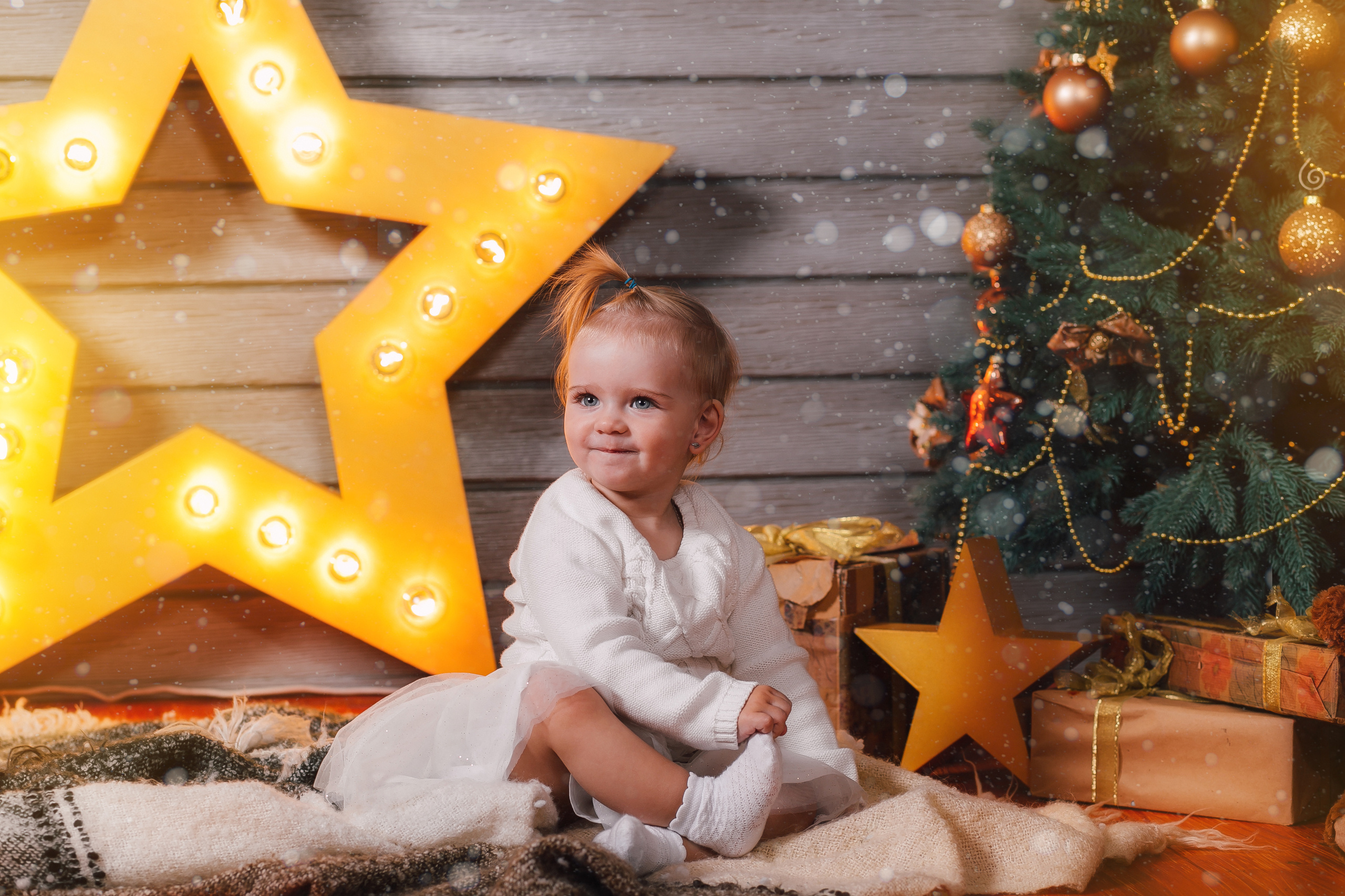 Новогодняя съёмка маленькой Евы и её мамы. Свадебный и семейный фотограф Витебск, Минск, Андрей Павлов