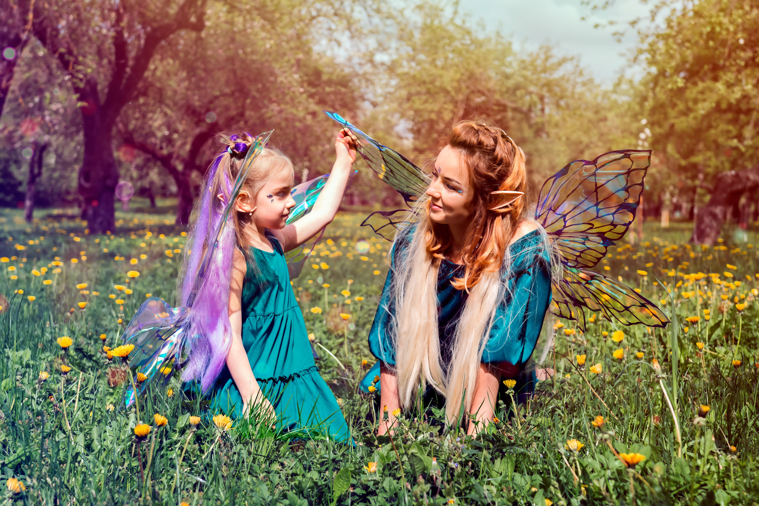 Семейная фотосессия в Лошицком парке в стиле эльфов