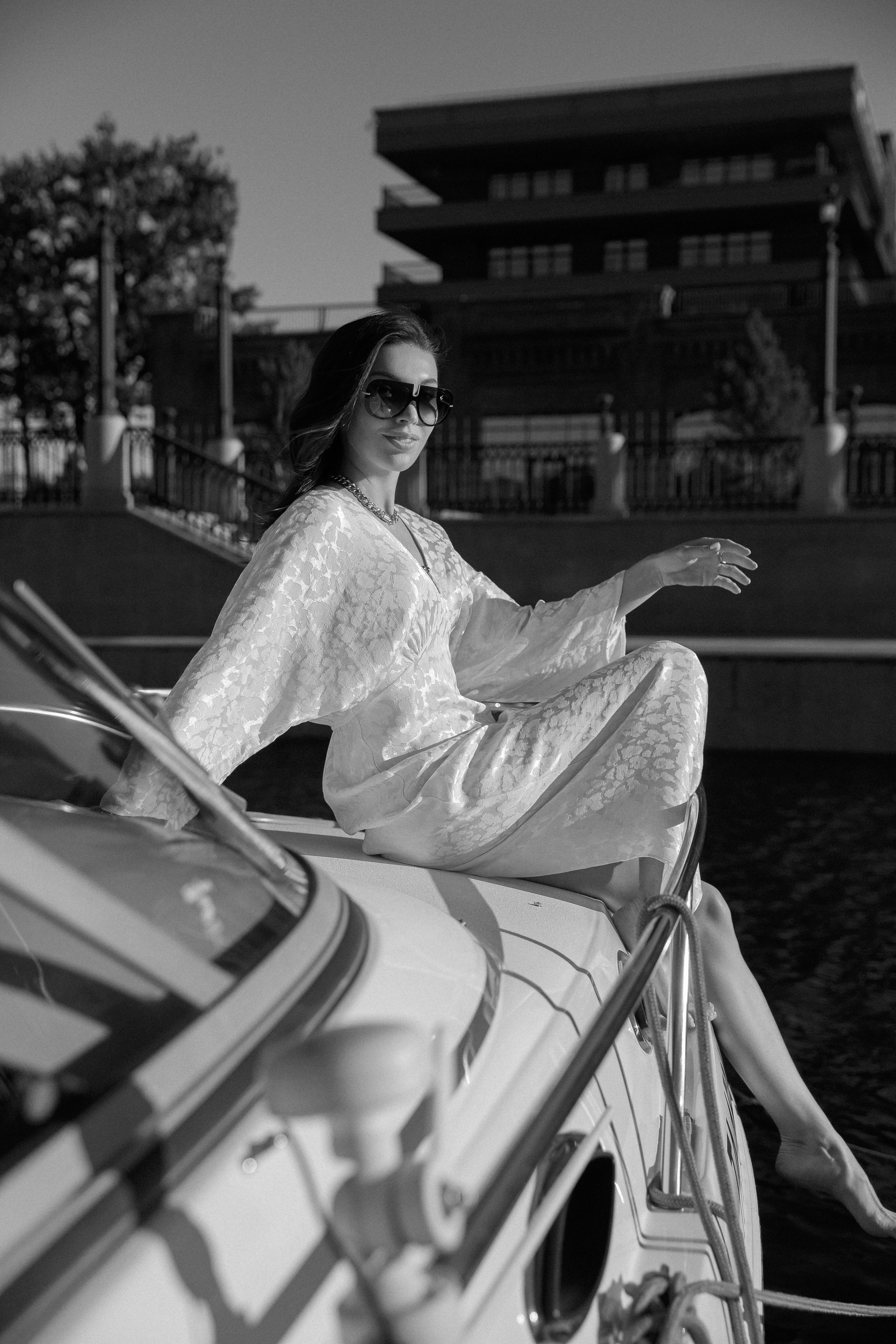 Фотосессия на катере. Портретный фотограф Санкт-Петербург Москва Андронова Юлия