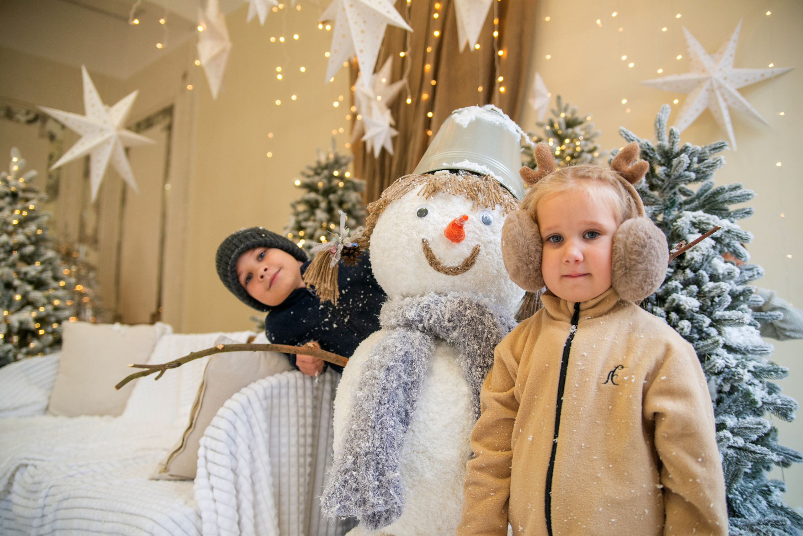 Дети в снежной студии. Фотограф и дизайнер в Москве Екатерина Лобачева