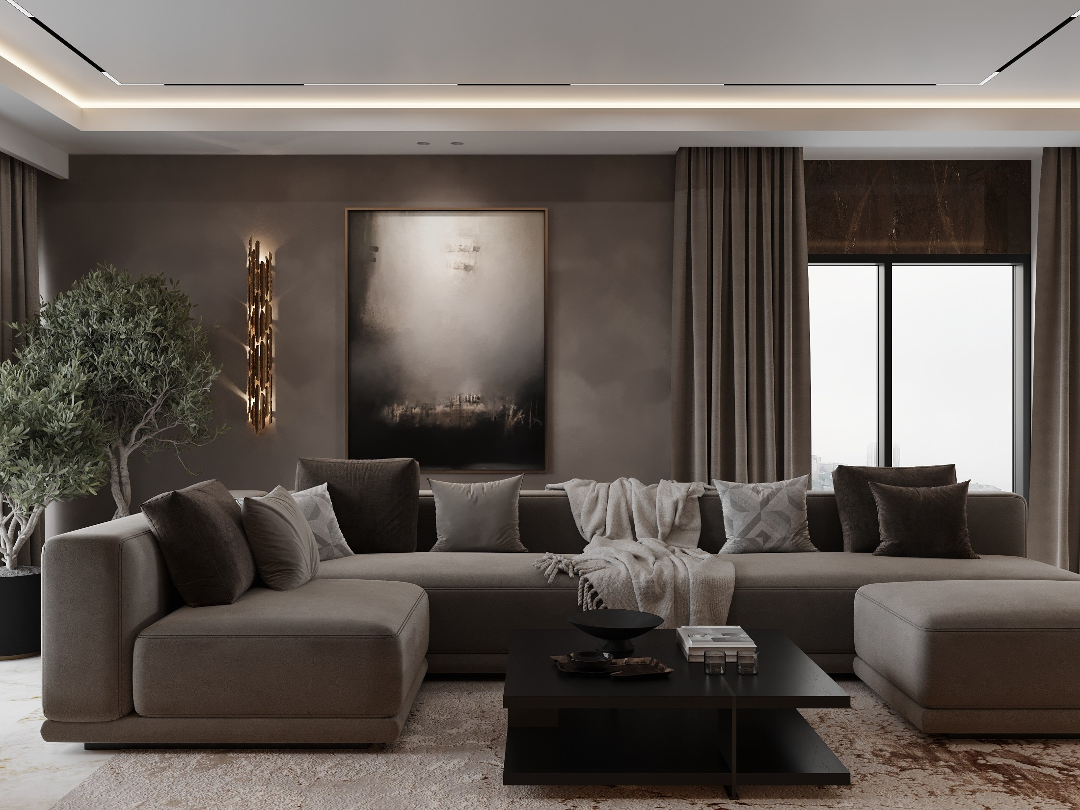 ЖК Аквамарин 186.0 кв.м. Дизайнер интерьера и 3D визуализатор Ванчугова Ольга