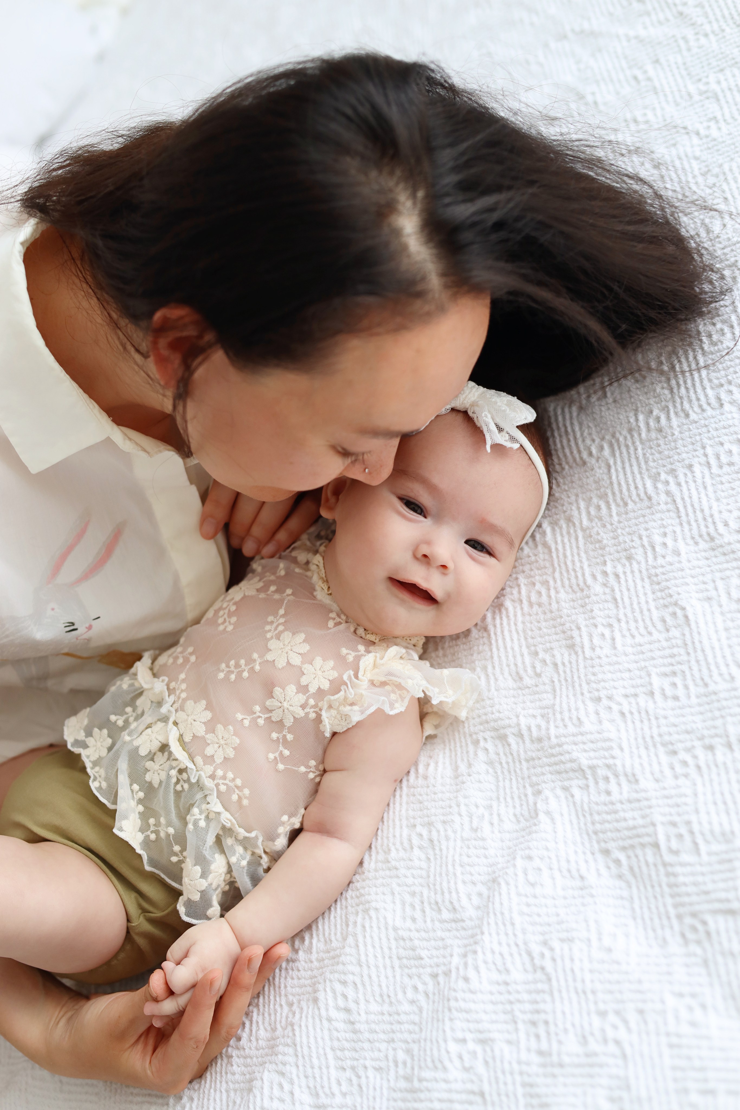 Фотосессия Василисы в студии в Бутово. Фотограф новорожденных Москва. Ньюборн фотограф Москва