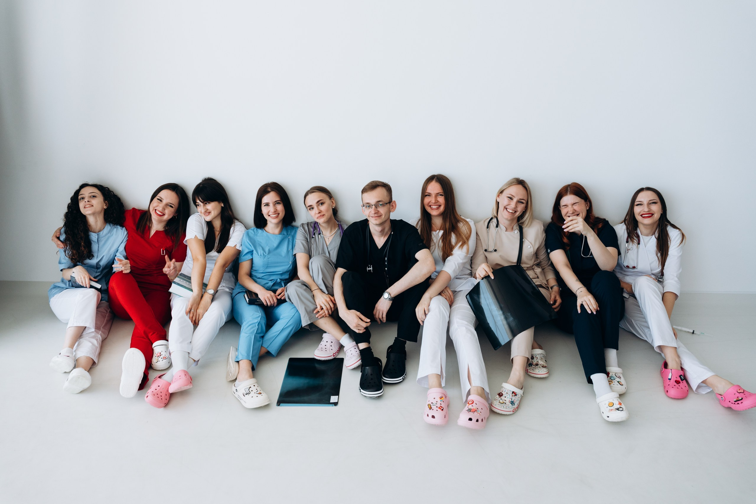 Групповая фотография врачей в Симферополе
