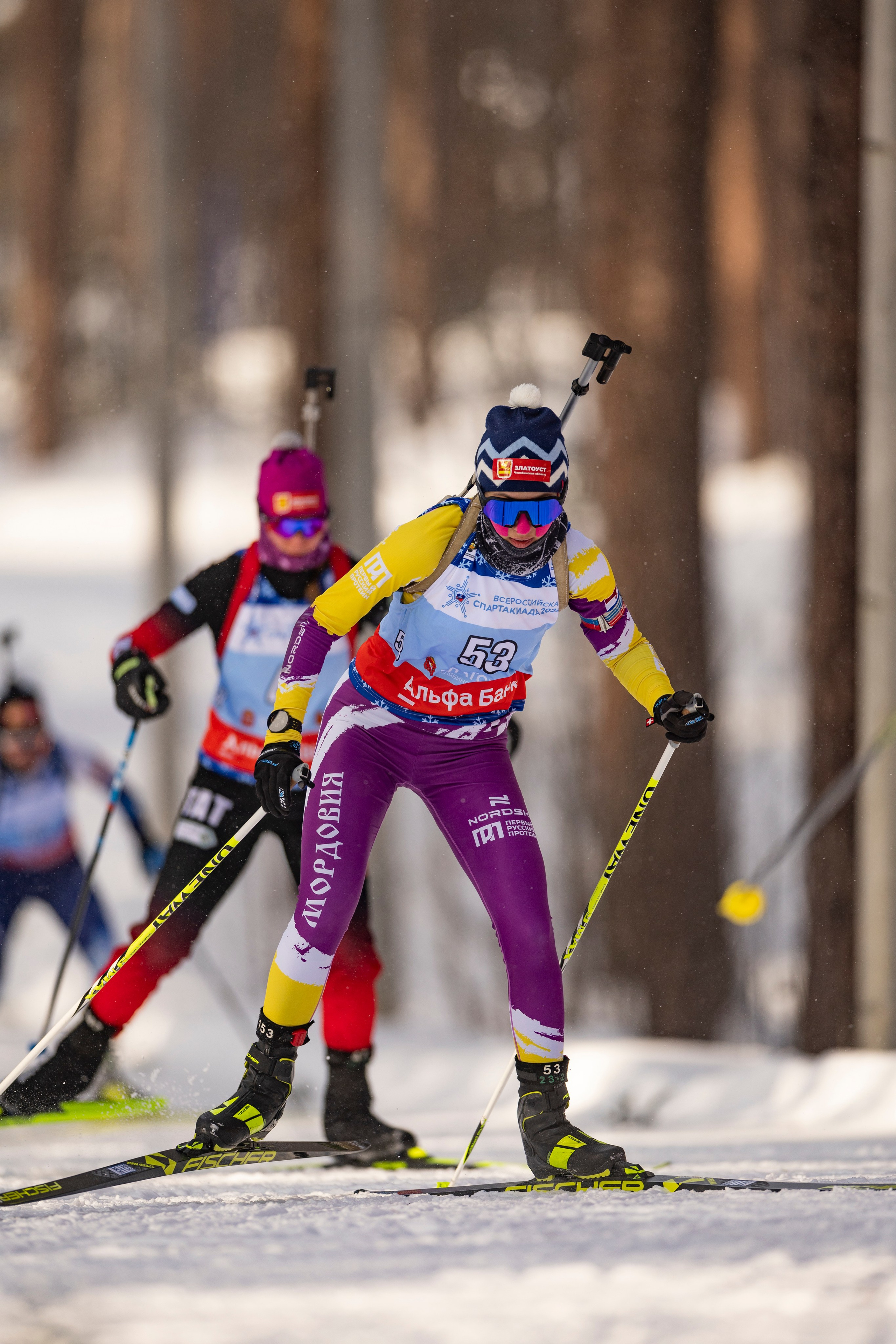 Всероссийская спартакиада. Гонка преследования женщины. Спортивный репортажный фотограф Казань Нафис Сиразетдинов