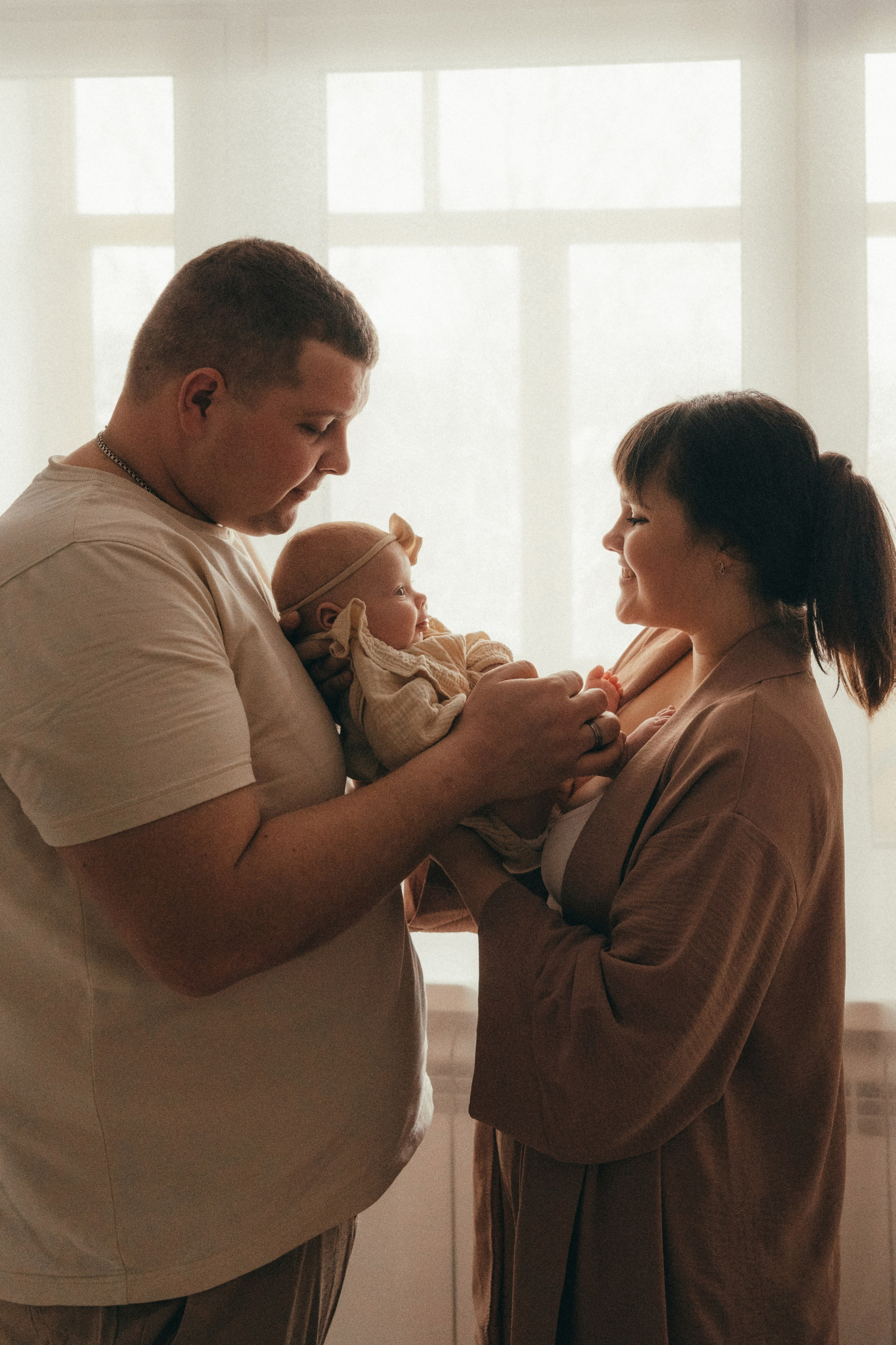 Андрей, Настя, Тая. Семейный фотограф • Домашние съемки в Нижнем Новгороде
