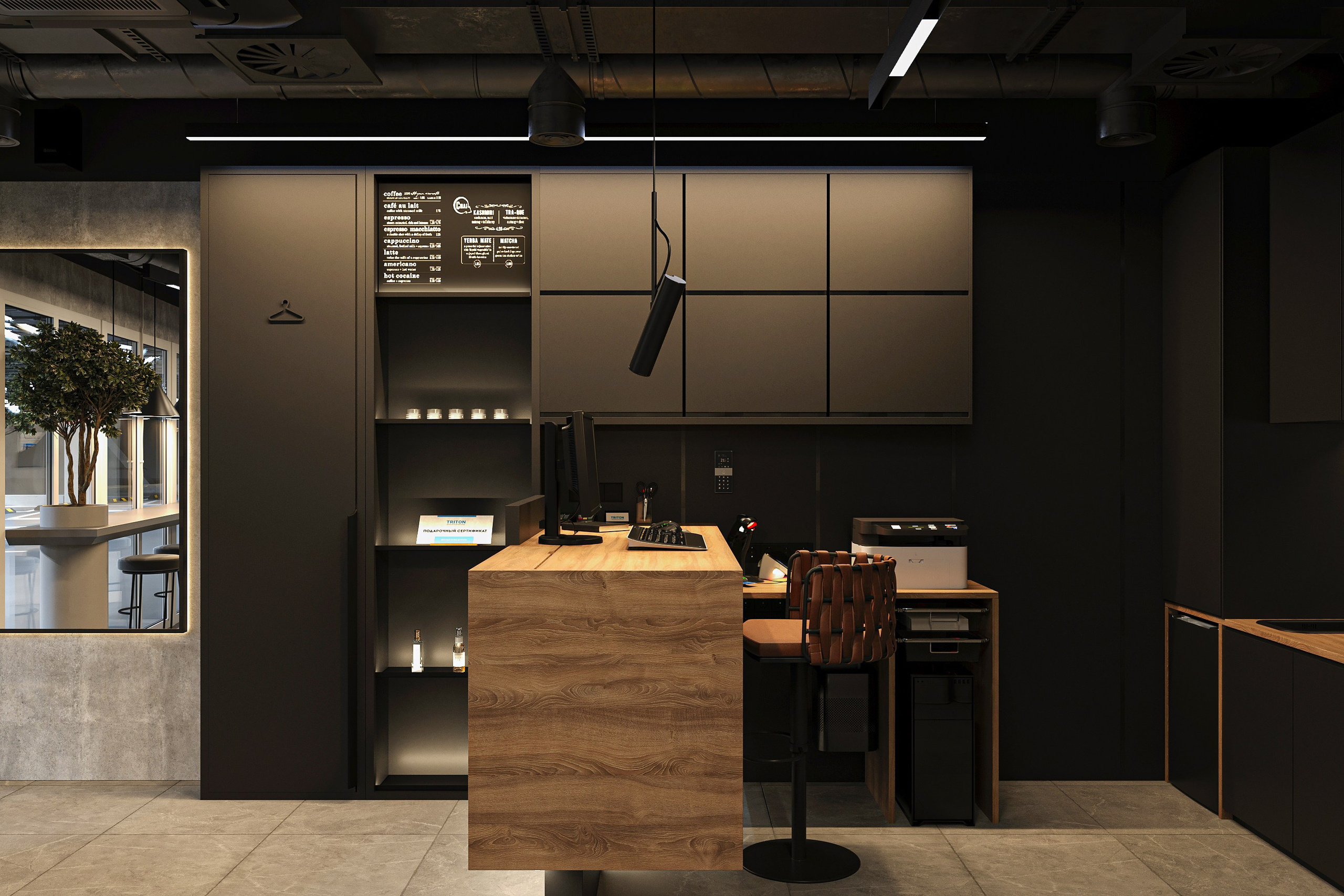 Клиентская зона Triton Detail, г. Санкт-Петербург. Дизайн интерьера и экстерьера в Санкт-Петербурге Яна Емельянова