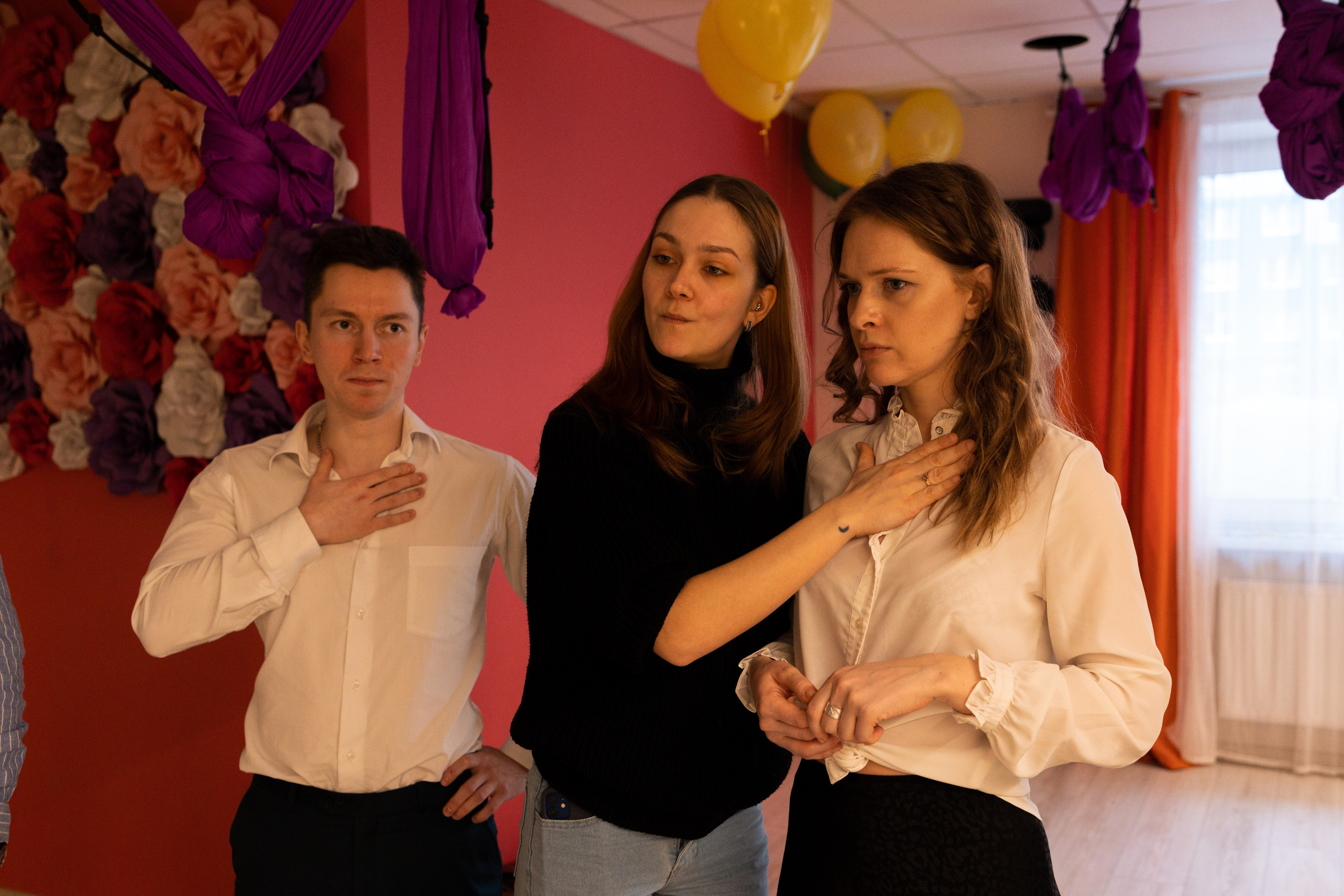 Мастер-класс в йога студии. Портретный фотограф в Санкт-Петербурге