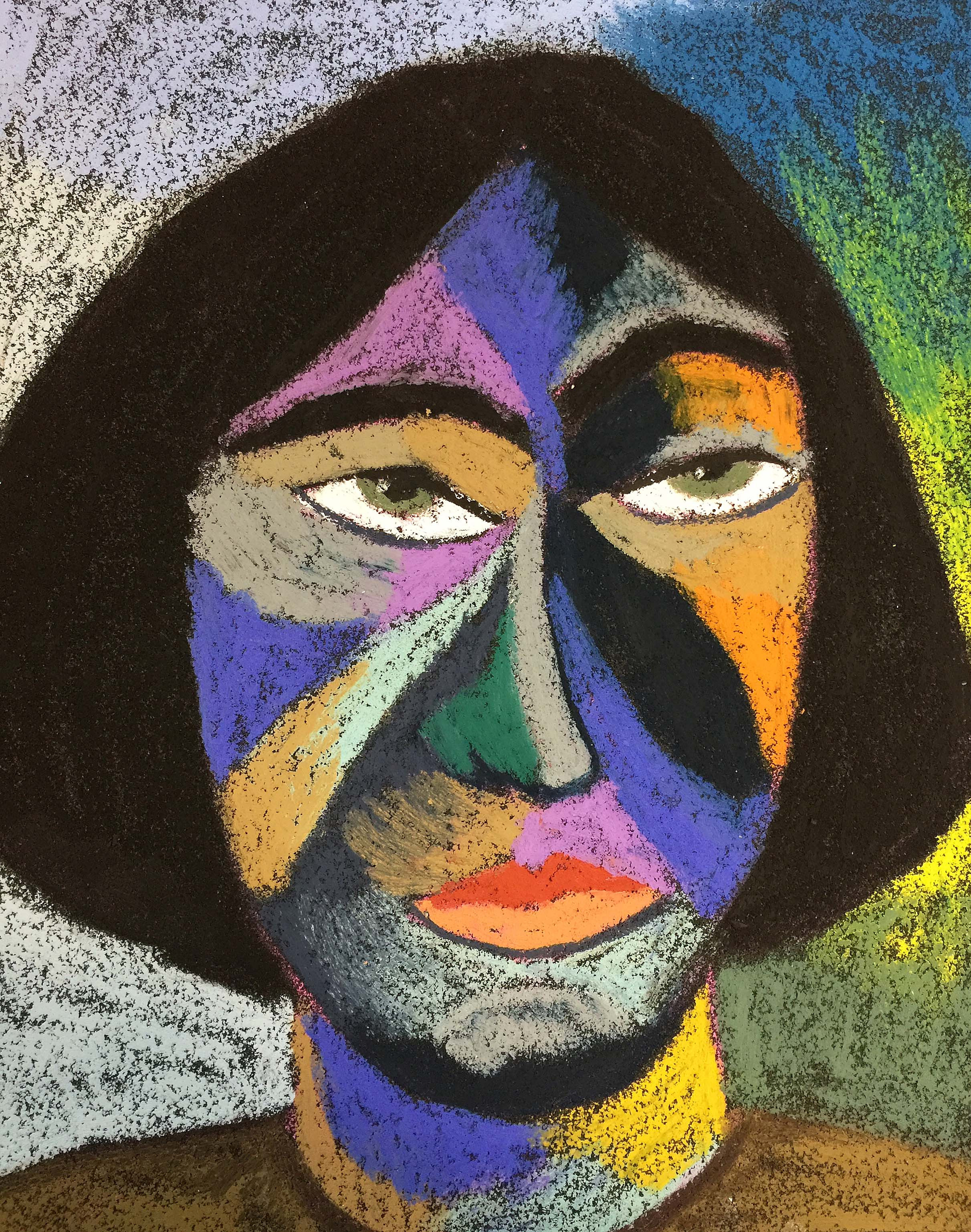 Title: Enchantress Material: Oil pastel, paper Size: 28 x 23 cm