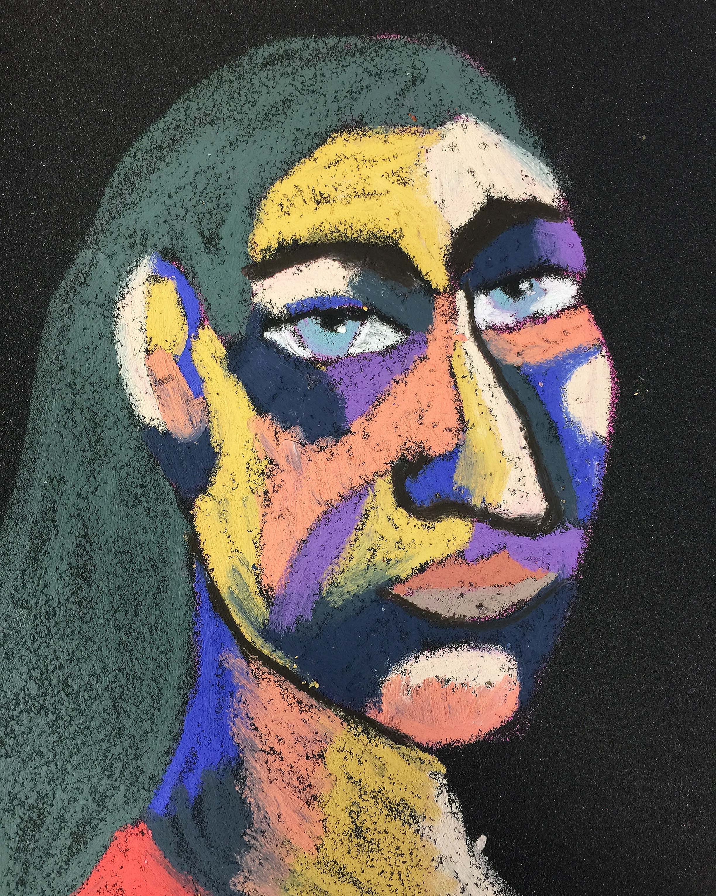 Title: Link Material: Oil pastel, paper Size: 28 x 23 cm