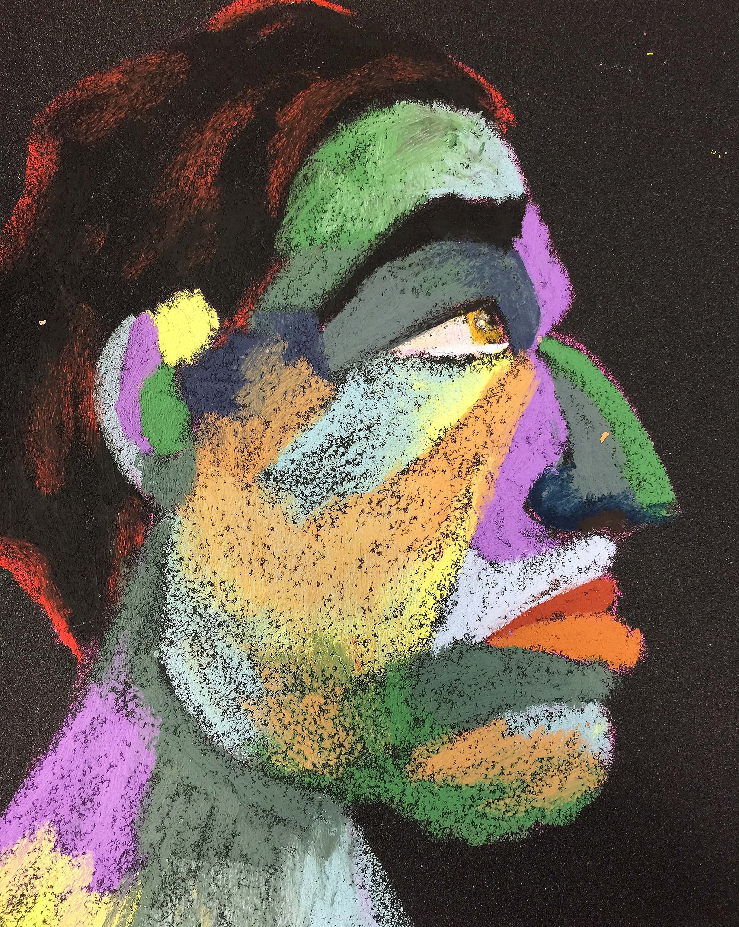 Title: Someday Material: Oil pastel, paper Size: 28 x 23 cm