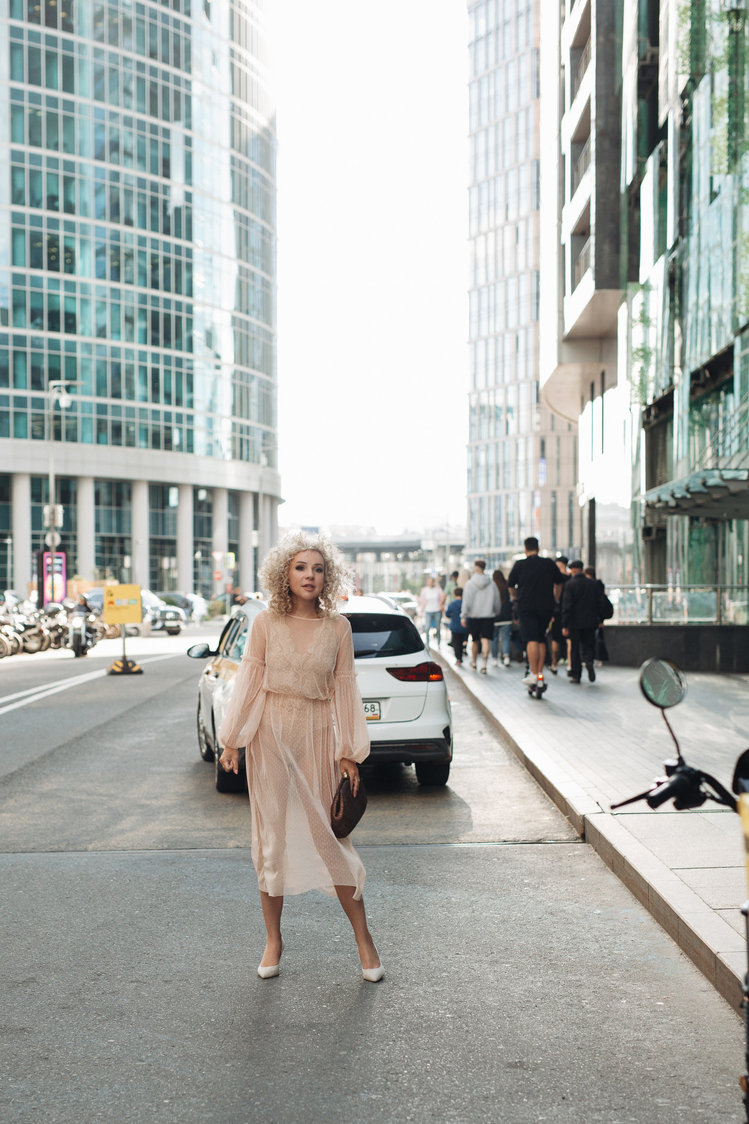 Аня в Moscow City. Семейный фотограф в Москве Марина Петра