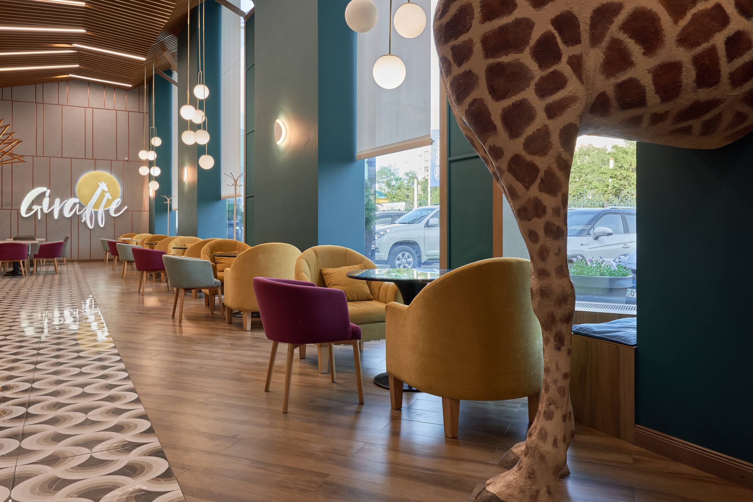 Ресторан Жираф, Костанай (Казахстан). Абросимов Лев интерьерный и архитектурный фотограф