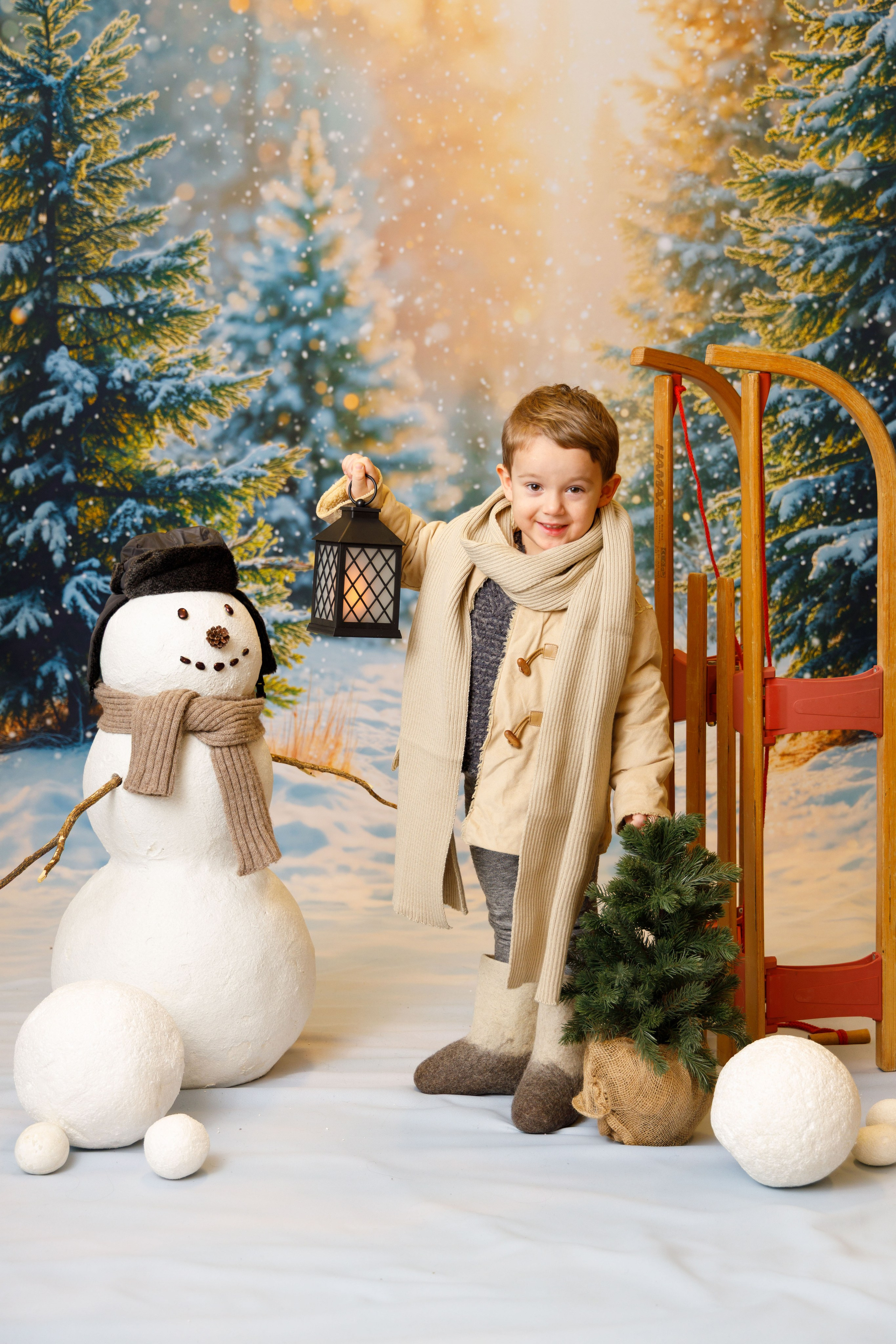 Зимний лес. Детская фотостудия Москва