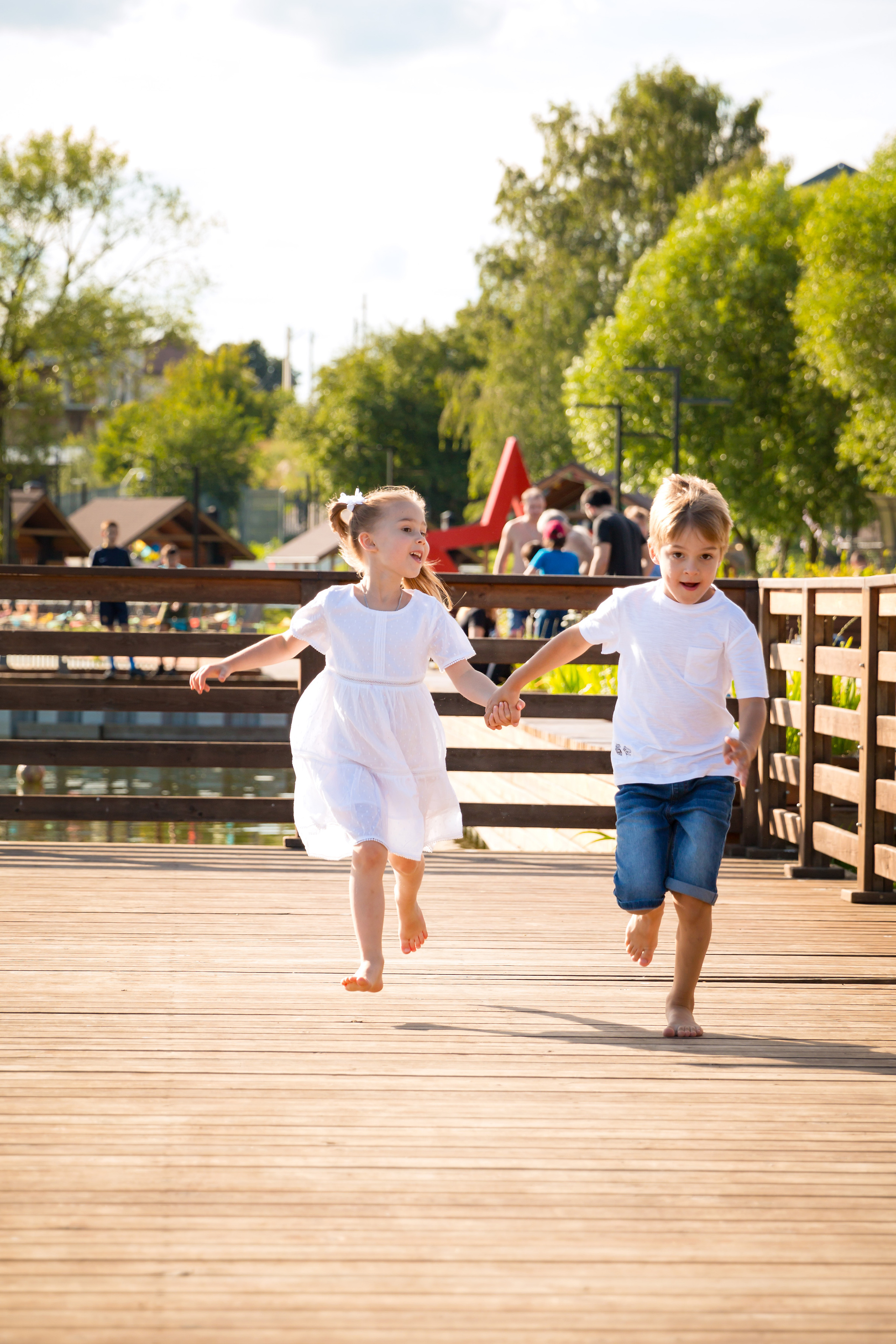 Детская постановочная фотосессия на природе. Семейный и детский фотограф в Москве Екатерина Лебедева