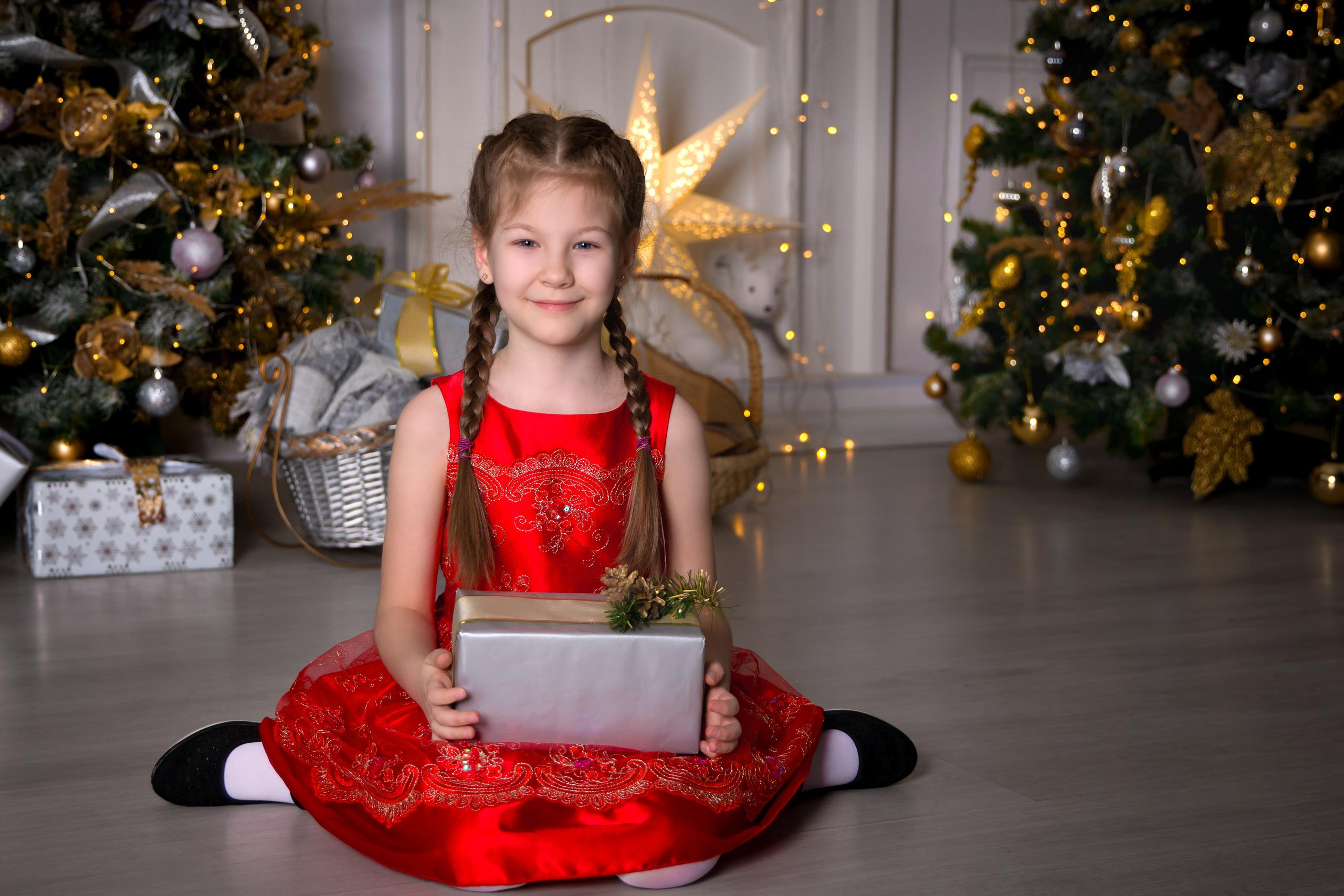 Новогодняя фотосессия в студии. Семейный и детский фотограф в Москве Екатерина Лебедева