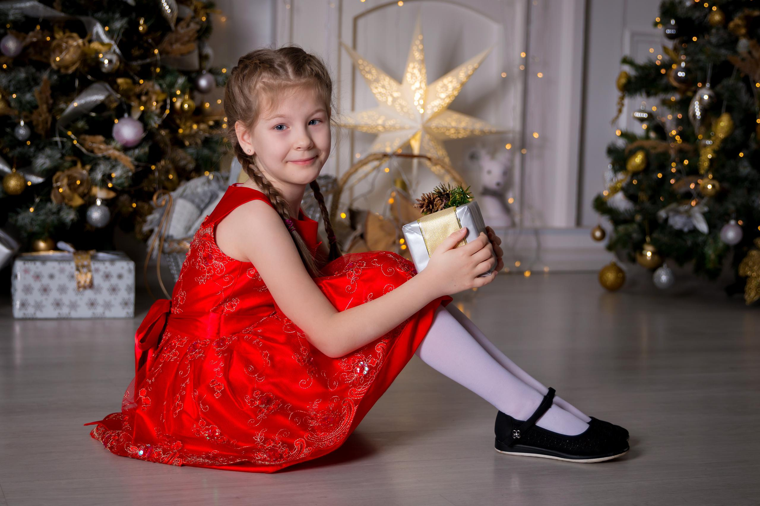 Новогодняя фотосессия в студии. Семейный и детский фотограф в Москве Екатерина Лебедева