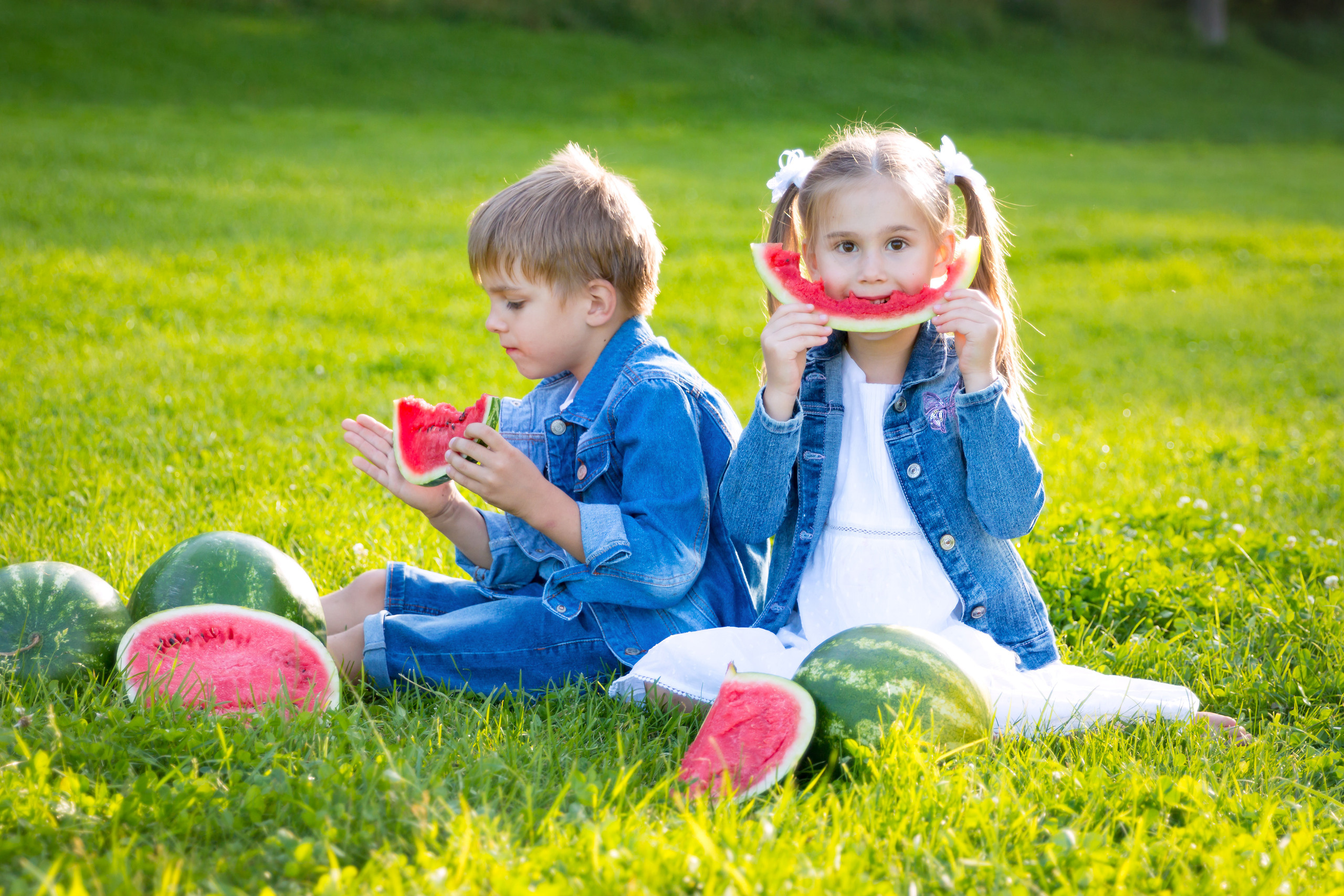 Детская постановочная фотосессия на природе. Семейный и детский фотограф в Москве Екатерина Лебедева