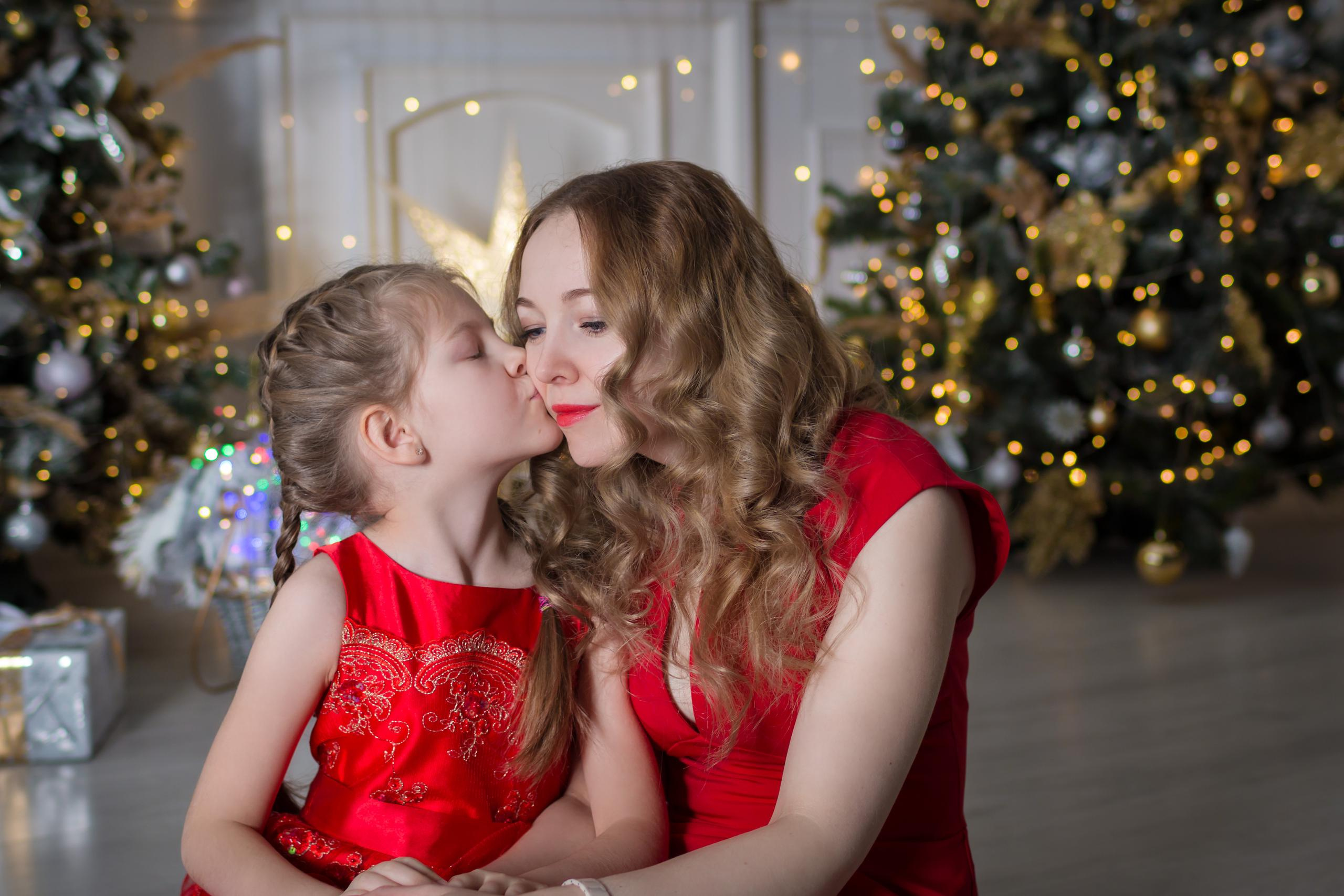 Новогодняя фотосессия в студии. Семейный и детский фотограф в Москве Екатерина Лебедева