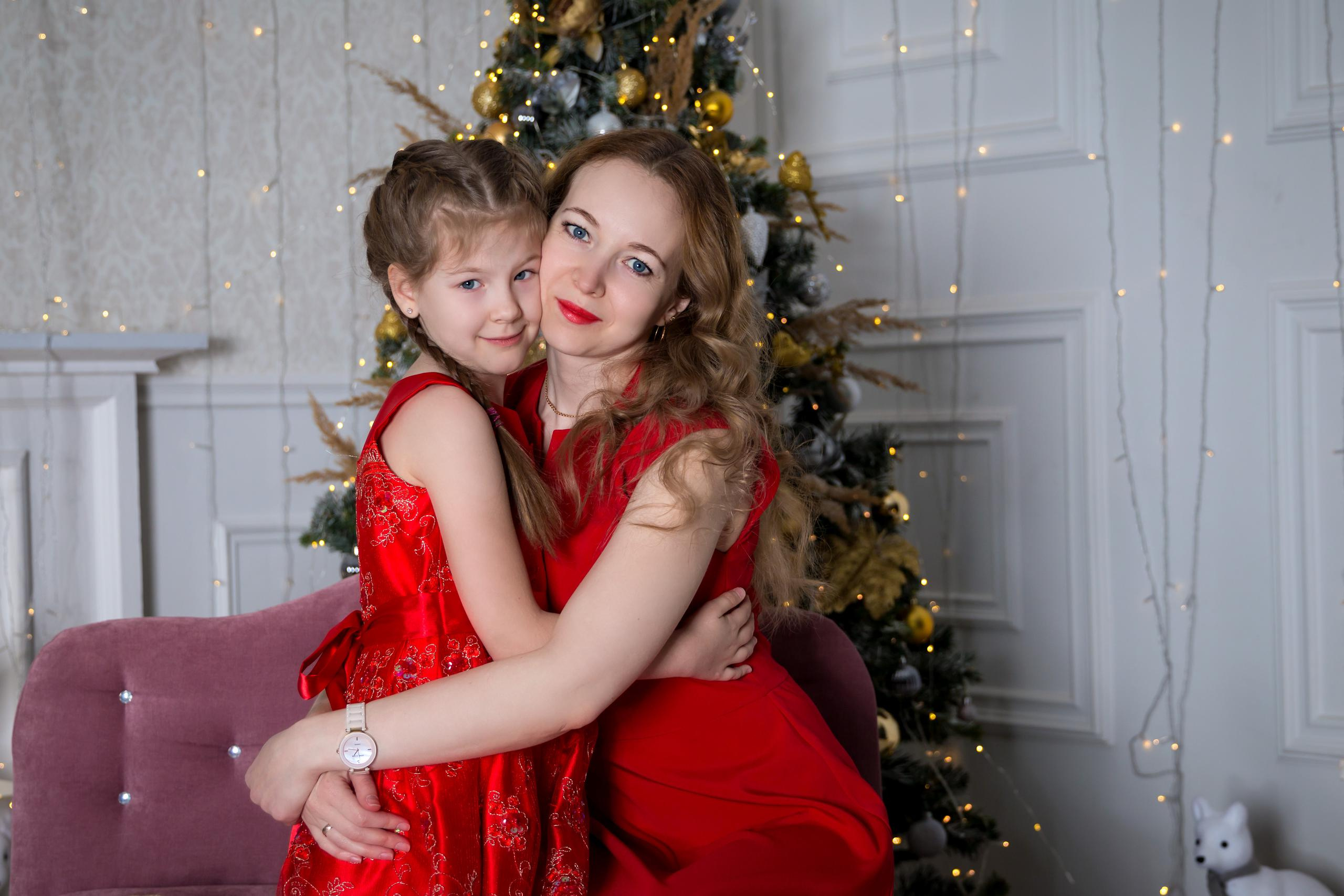 Новогодняя фотосессия в студии. Семейный и детский фотограф в Москве Екатерина Лебедева