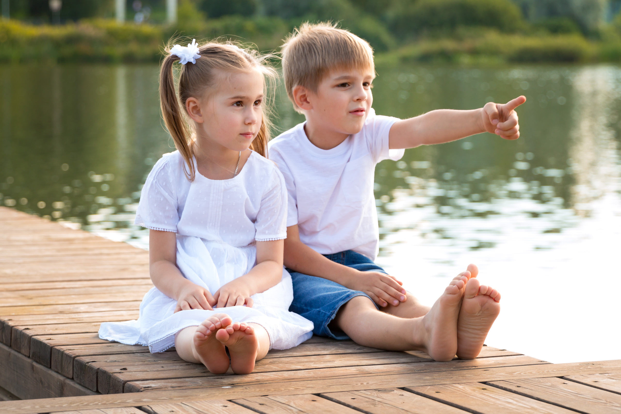 Детская постановочная фотосессия на природе. Семейный и детский фотограф в Москве Екатерина Лебедева
