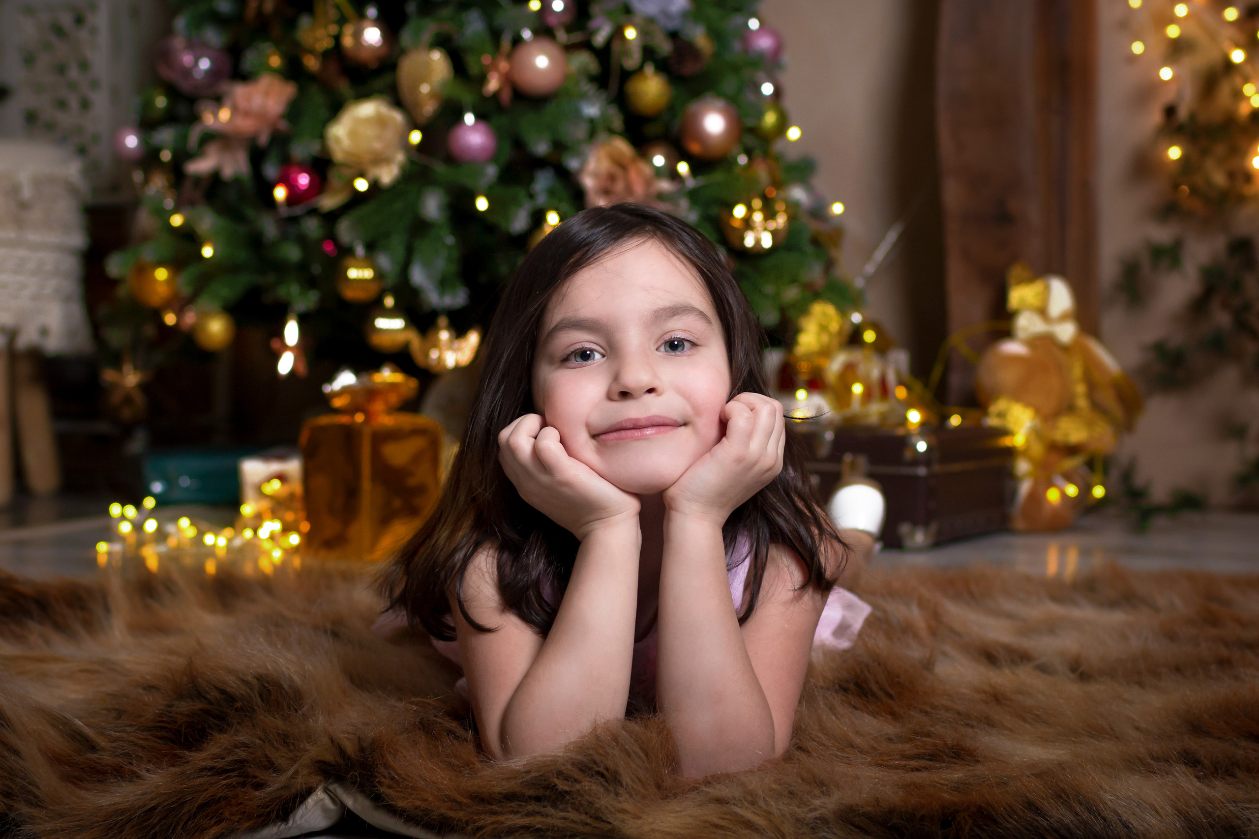 Студийная новогодняя фотосессия с детьми. Семейный и детский фотограф в Москве Екатерина Лебедева