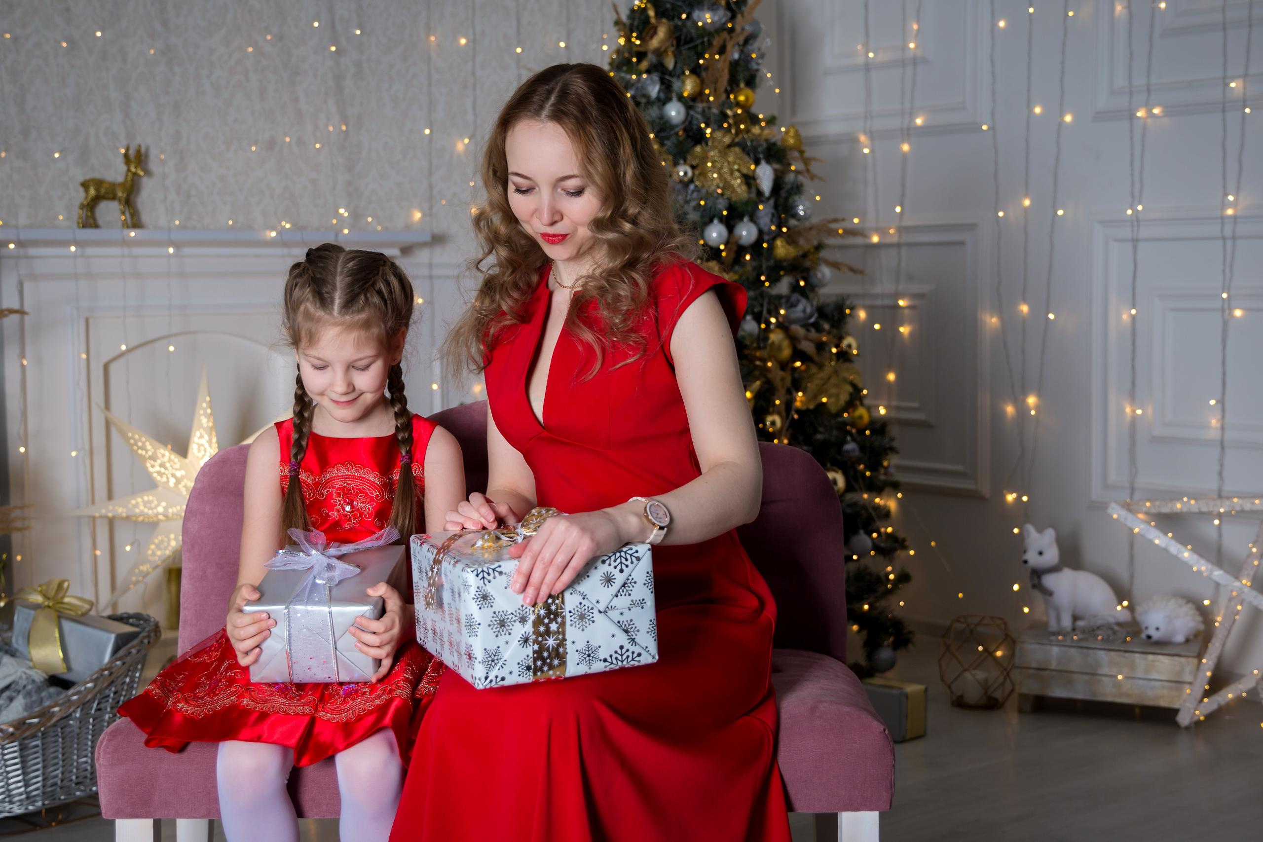 Новогодняя фотосессия в студии. Семейный и детский фотограф в Москве Екатерина Лебедева