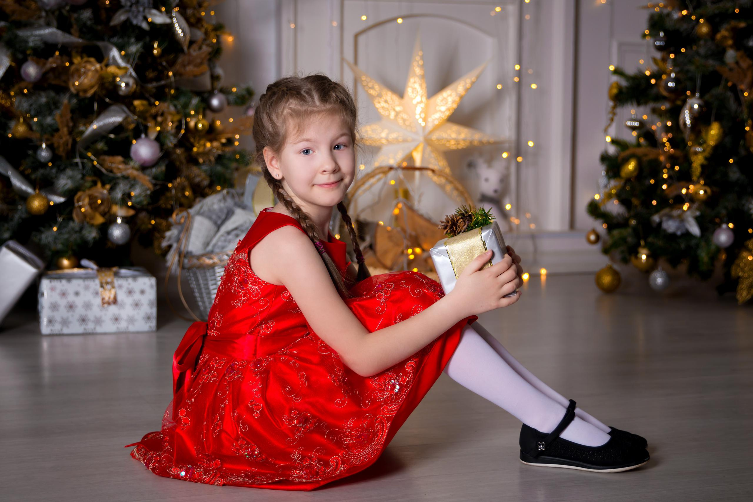Новогодняя фотосессия в студии. Семейный и детский фотограф в Москве Екатерина Лебедева