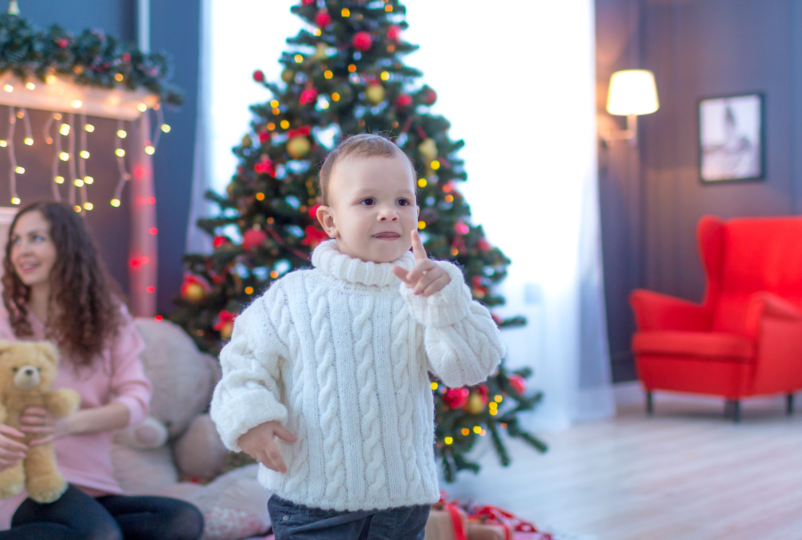 Новогодние фотосъемки в студии. Семейный и детский фотограф в Москве Екатерина Лебедева
