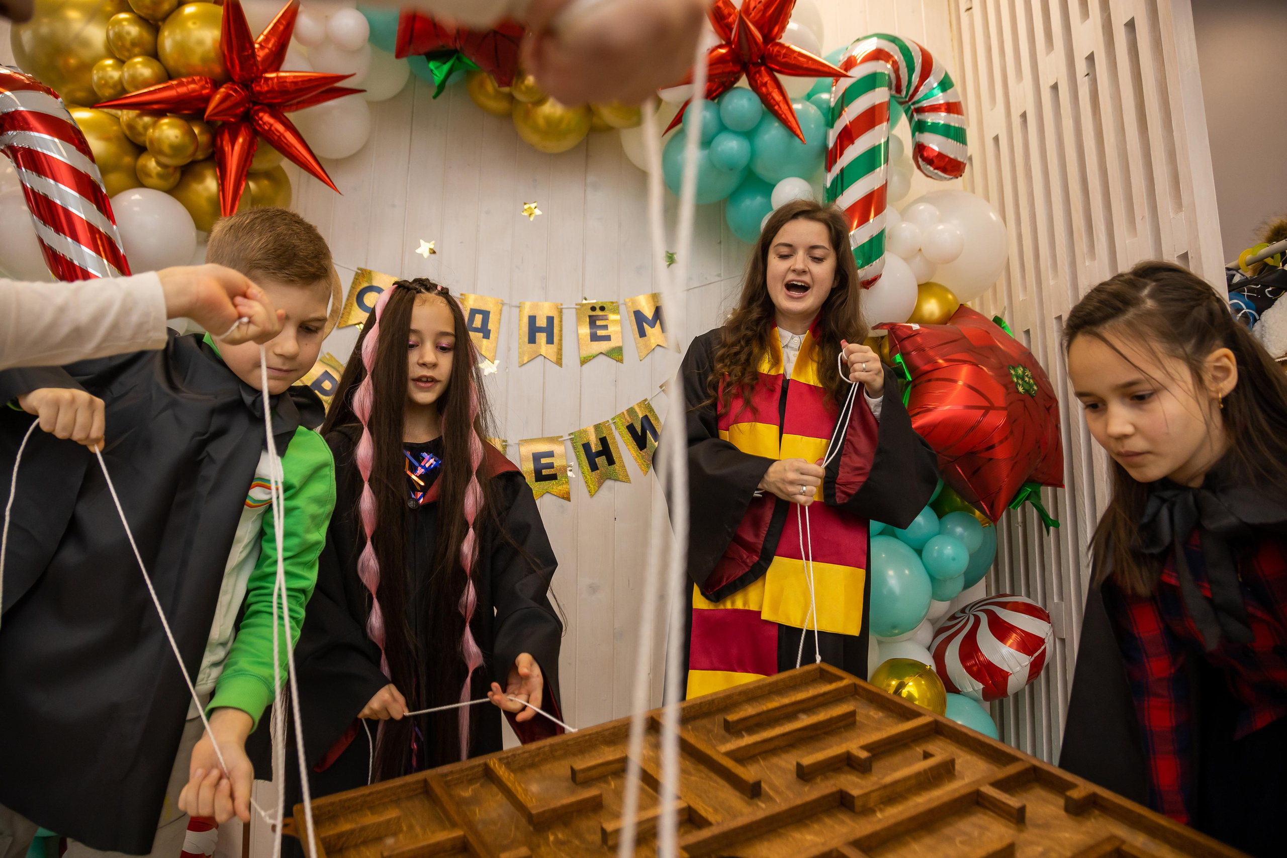 Детский праздник в стиле Гарри Поттера. Свадебный фотограф в городе Подольск МО и Москва Крылова Ирина