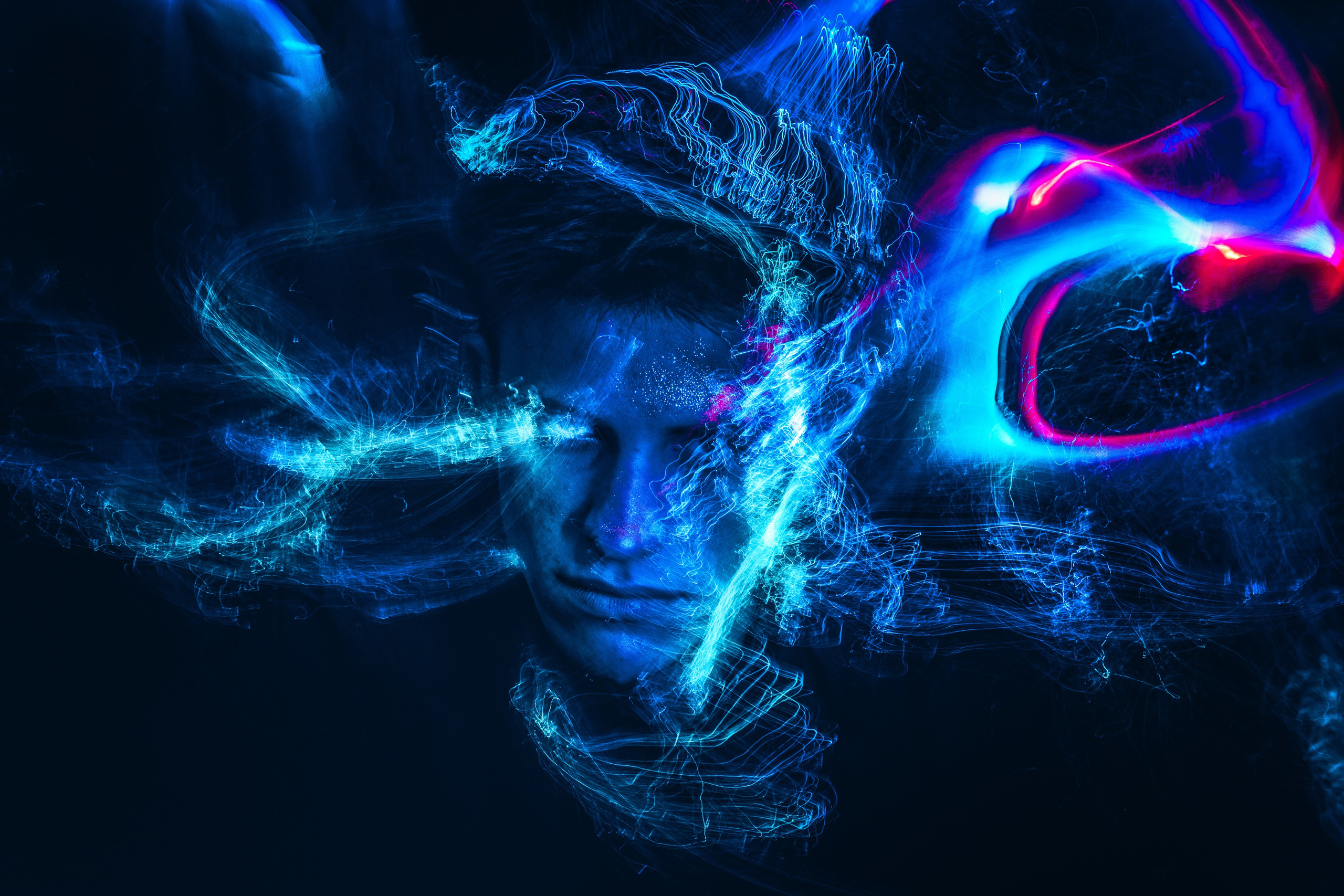 Арт фотография световой кистью