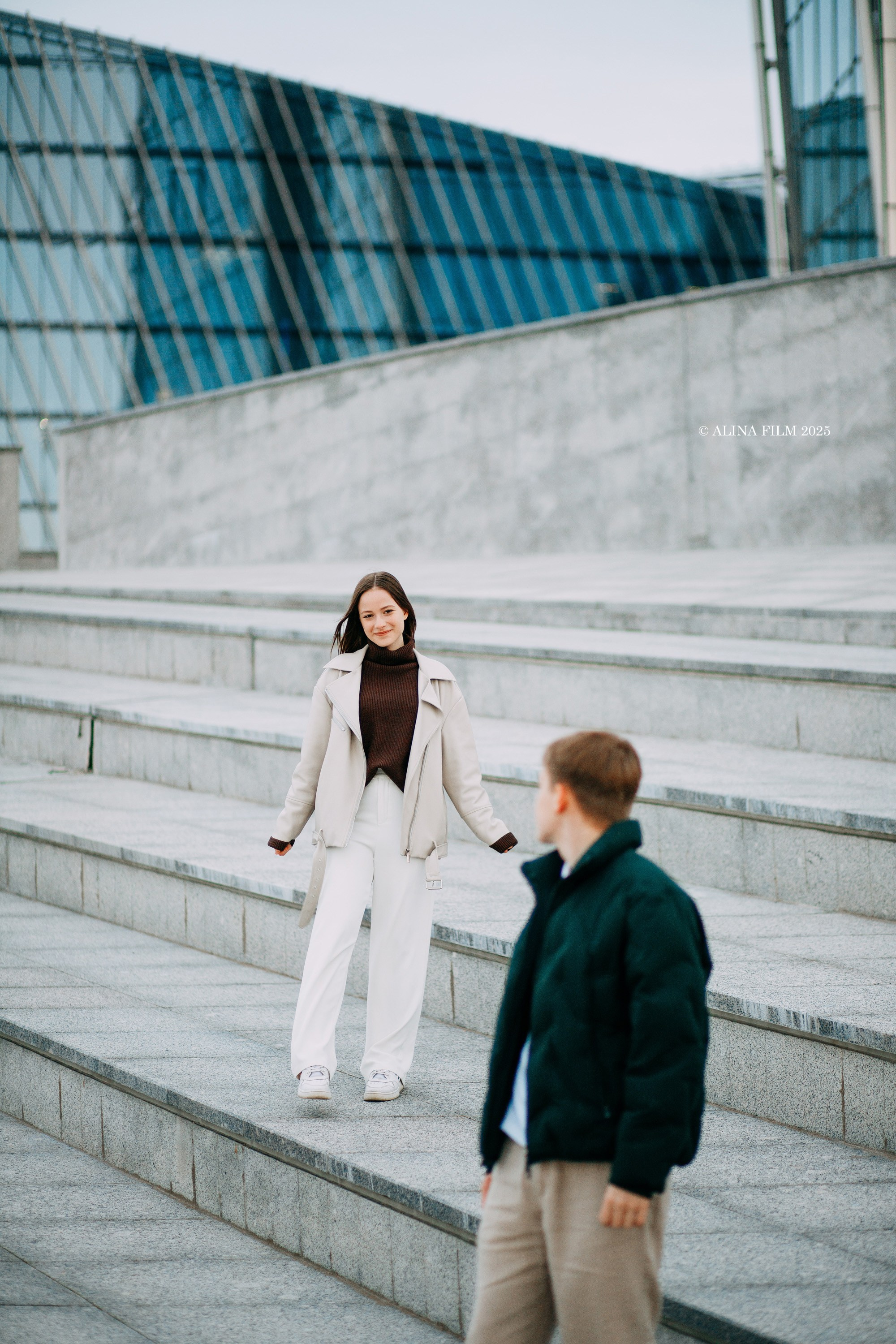 Фотосессия у Лахты (лавстори). Фотограф в Санкт-Петербурге Alina Film