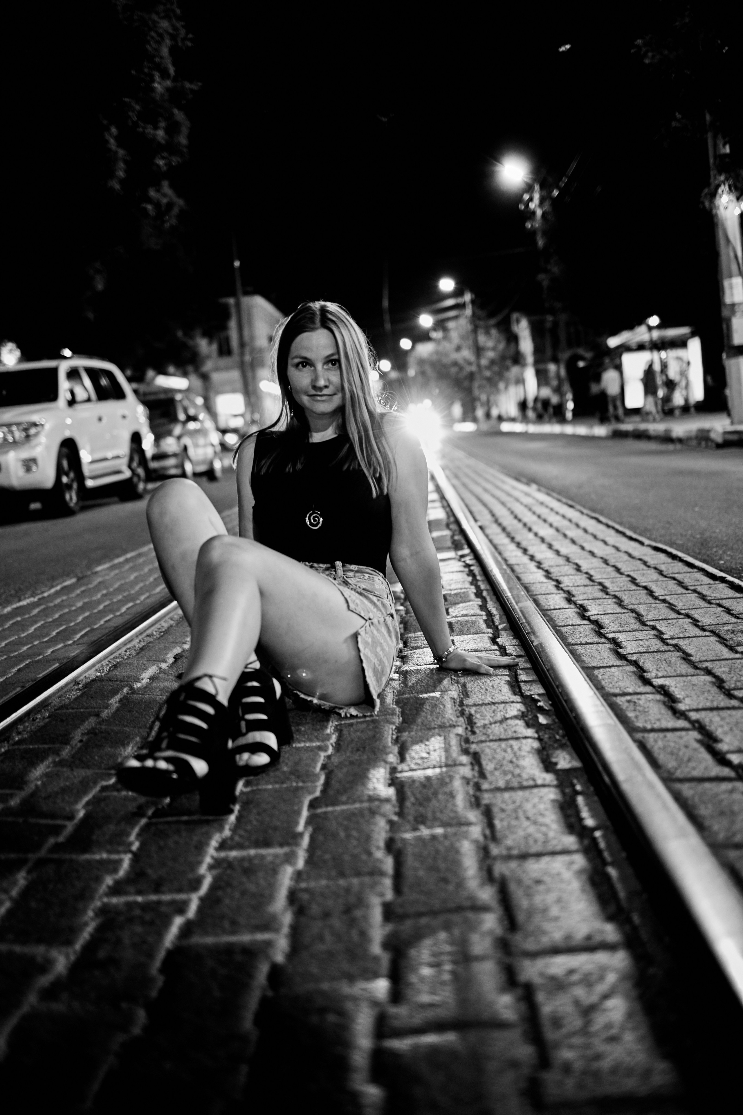 Вечером на набережной. Фотограф в Краснодаре