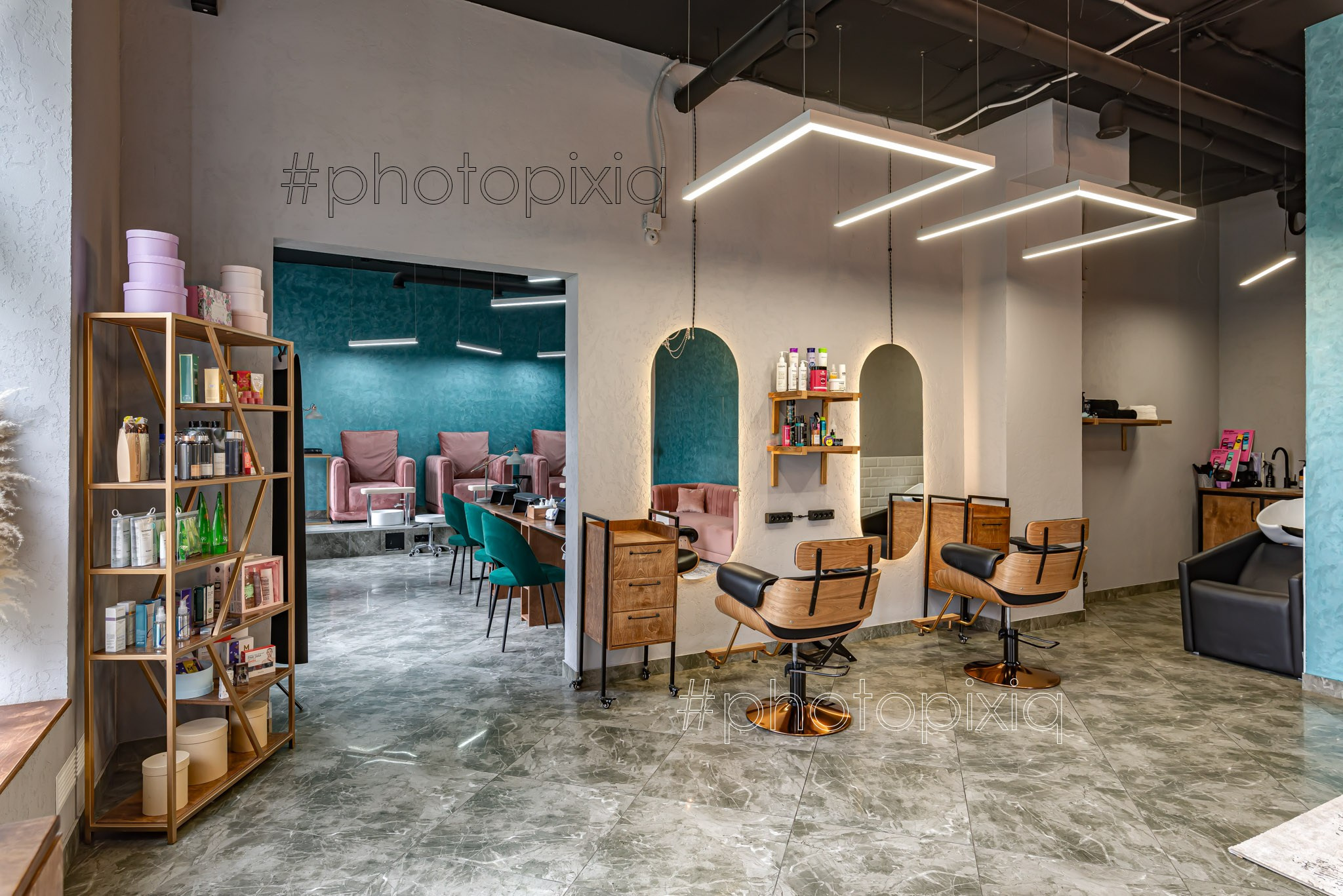 Интерьерная съёмка салона красотыPoint Beauty. Интерьерная съёмка и виртуальные туры — Интерьерный фотограф Кузнецов Сергей (photopixiq)