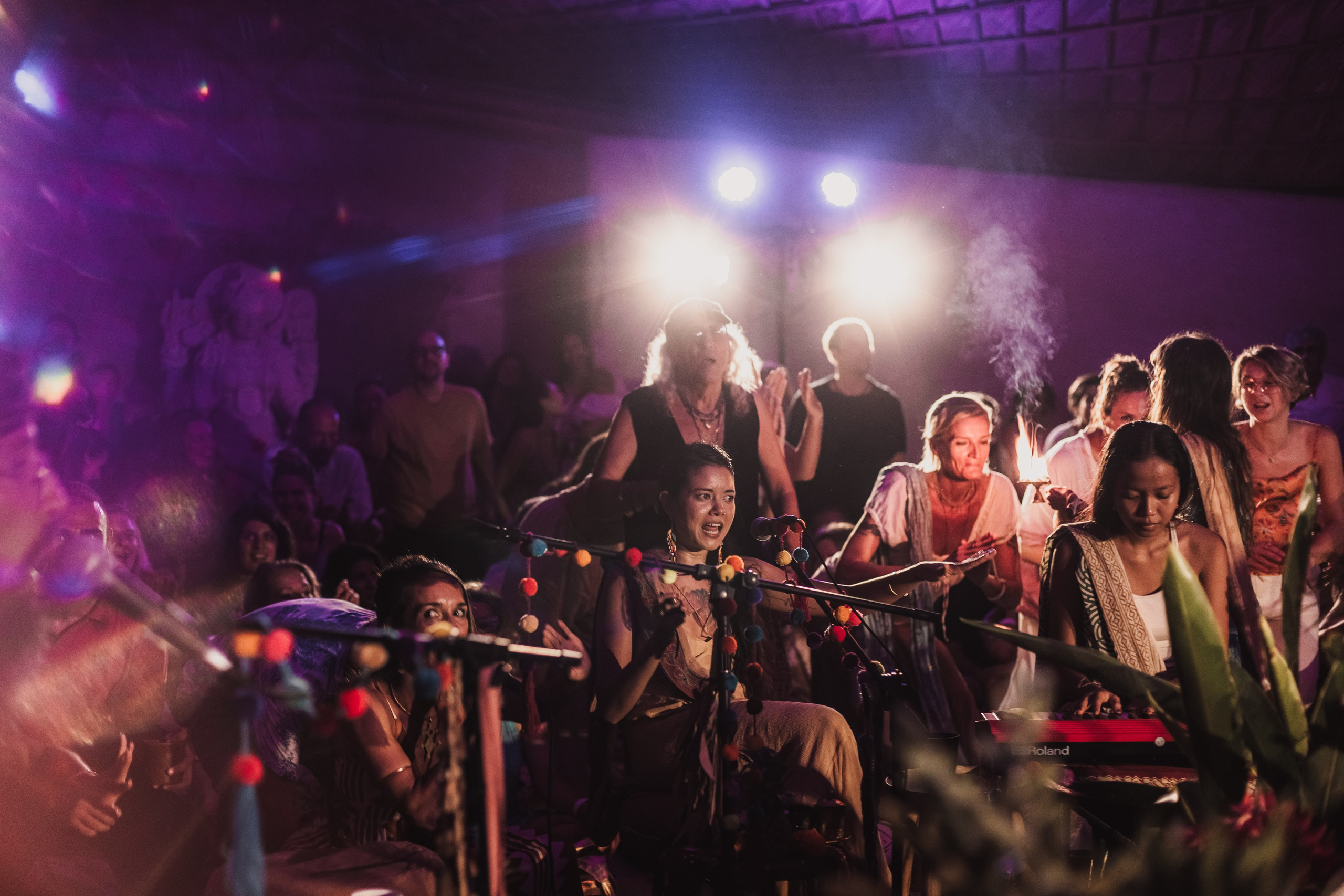 Hanuman Project kirtan at Alchemy april. Mariam Bagdasaryan