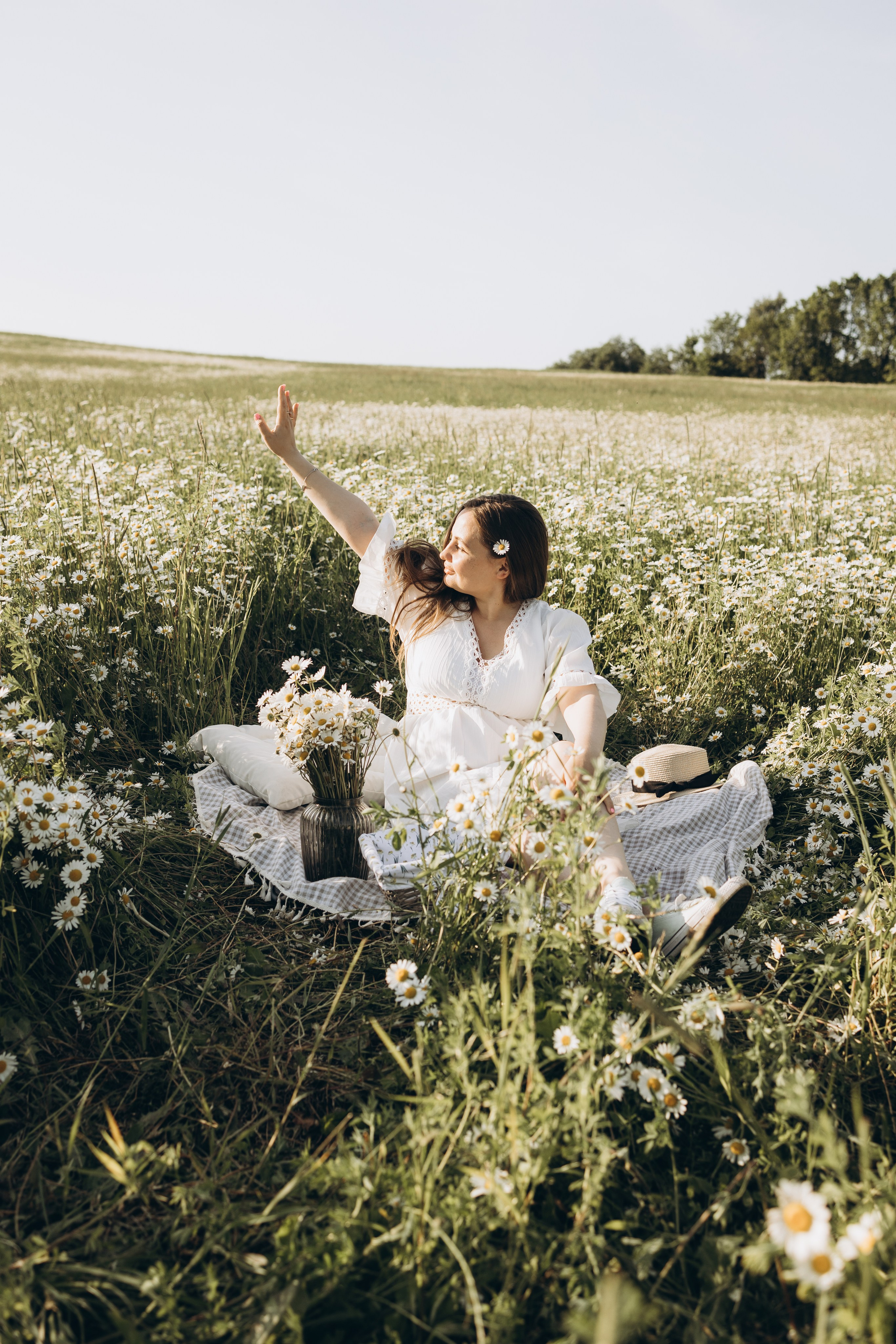 Маша и ромашки. Семейный фотограф в Москве Виктория Ястребинская