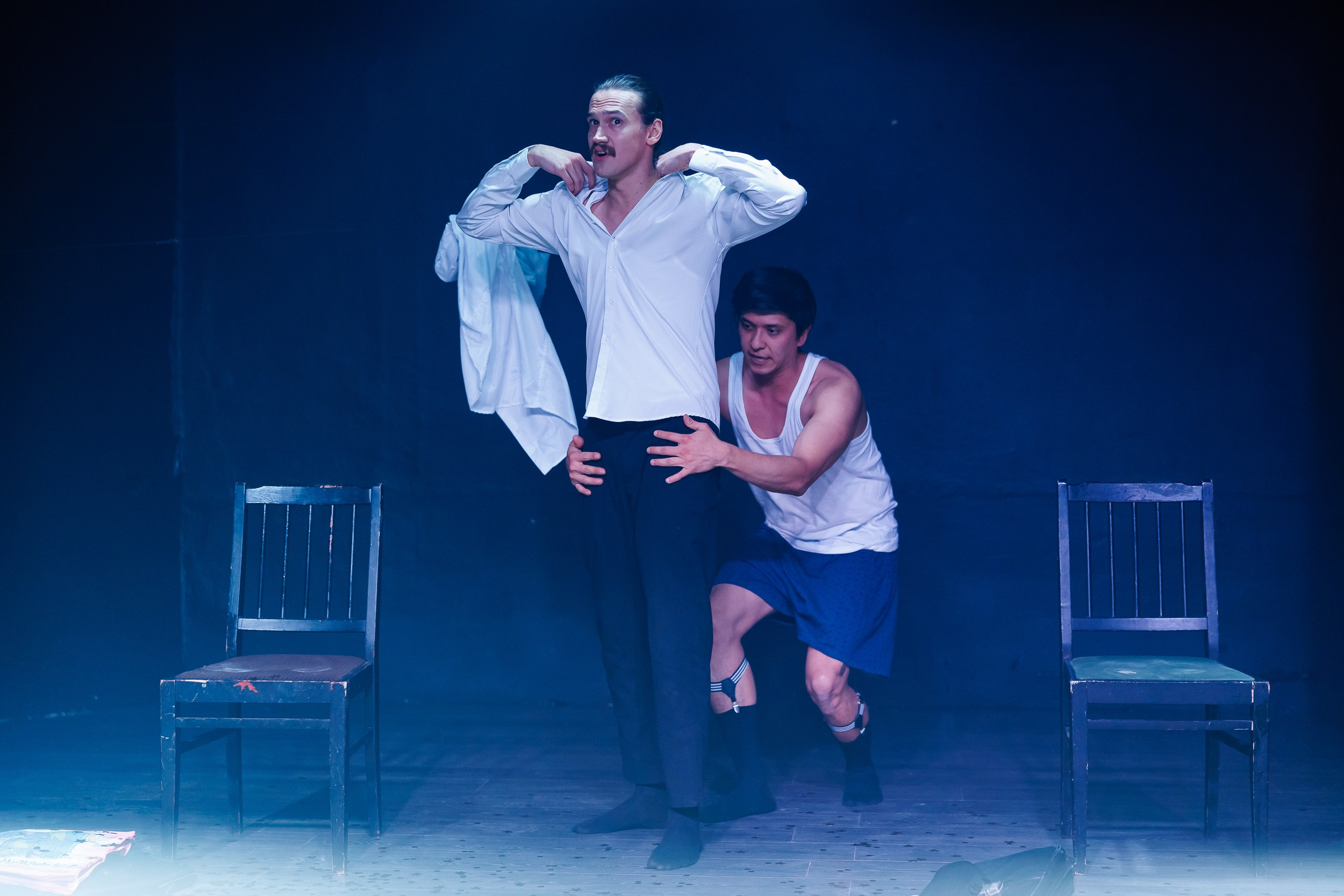 Спектакль «СТРИПТИЗ» от театра Д. Лица в СПб. Фотограф в Санкт-Петербурге — Сергей Петров