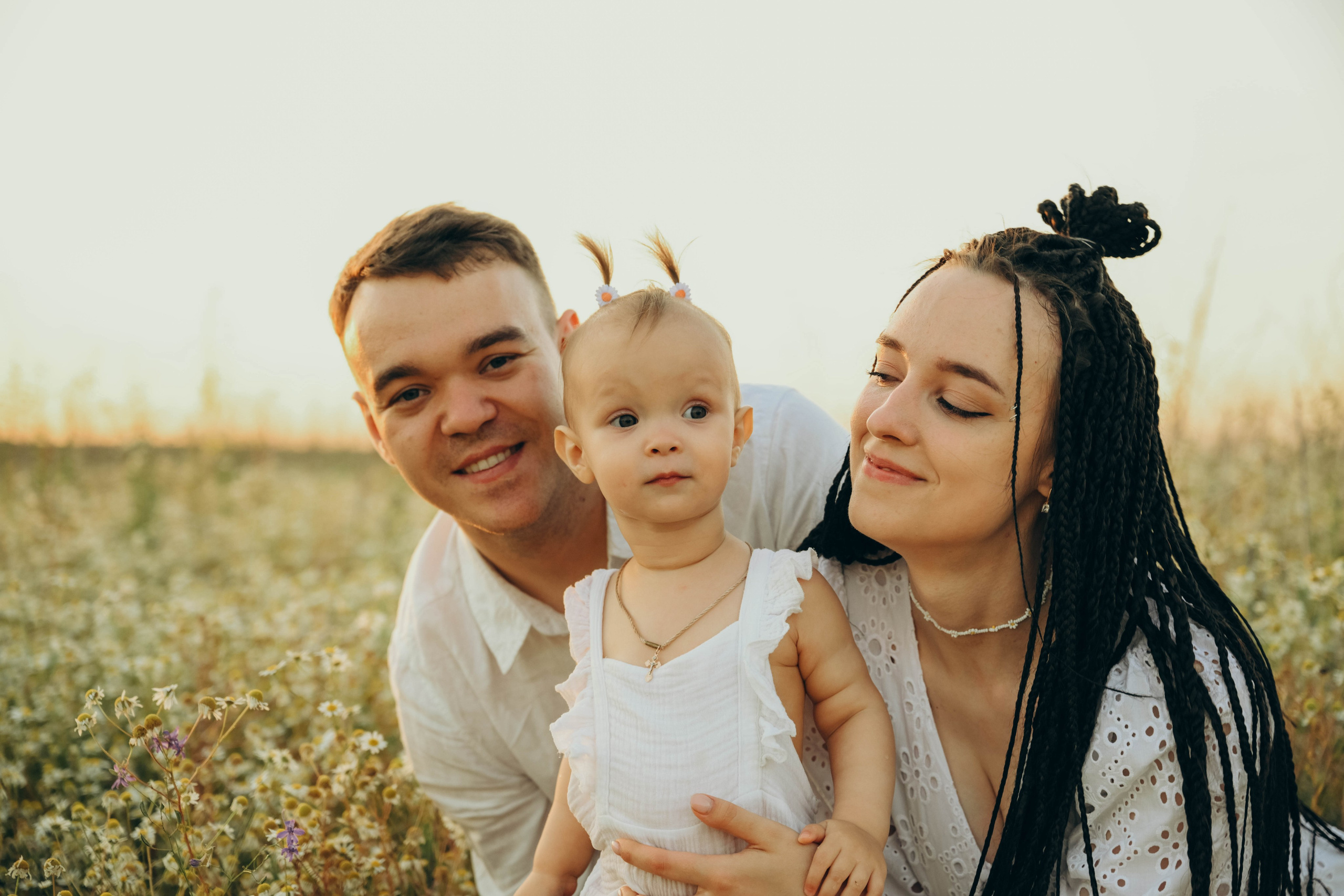 Ромашковое поле. Семейный фотограф в Москве Люберцах Ирина Вронская