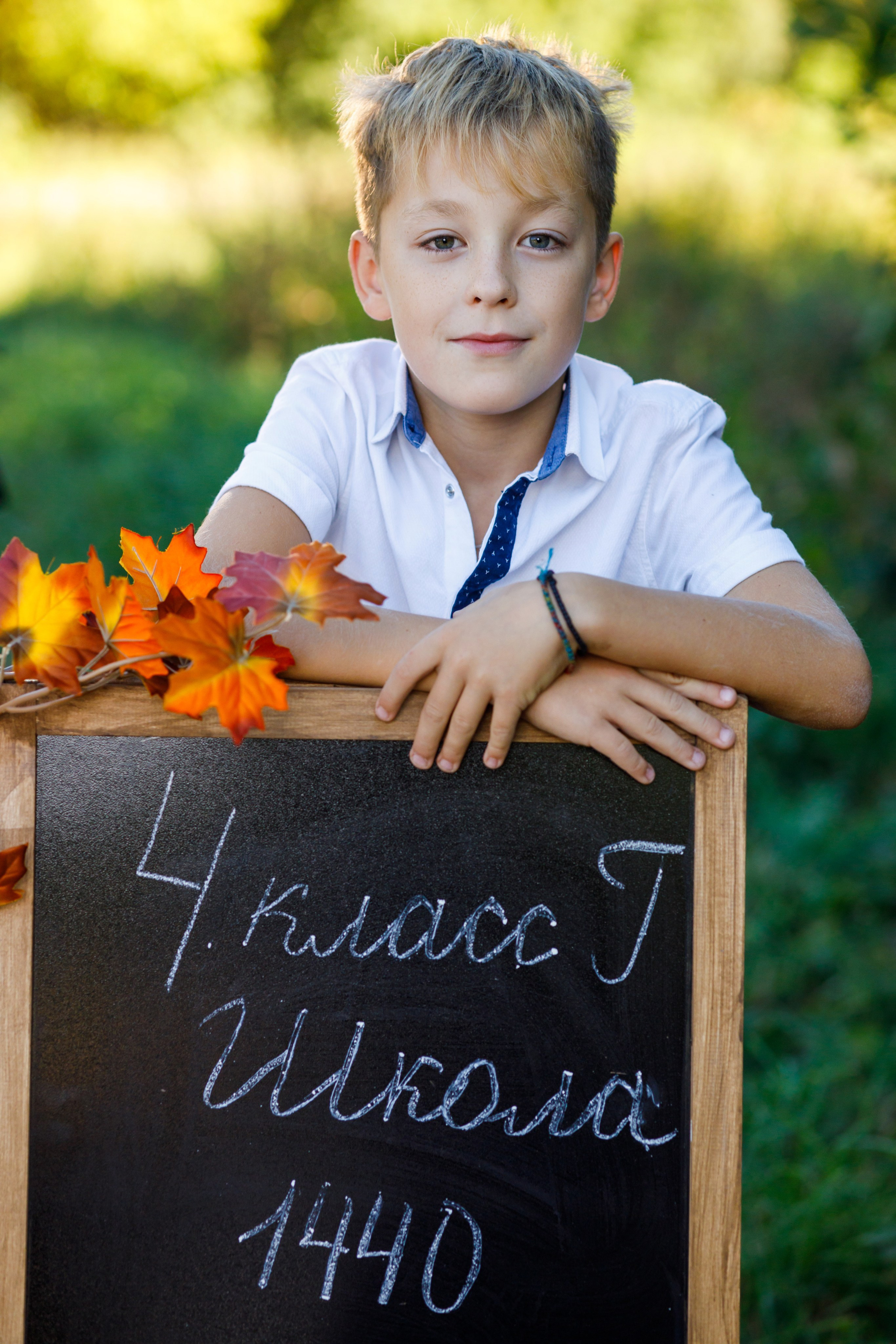 Школьная осенняя фотосессия. Профессиональная фото и видеосъемка. Москва