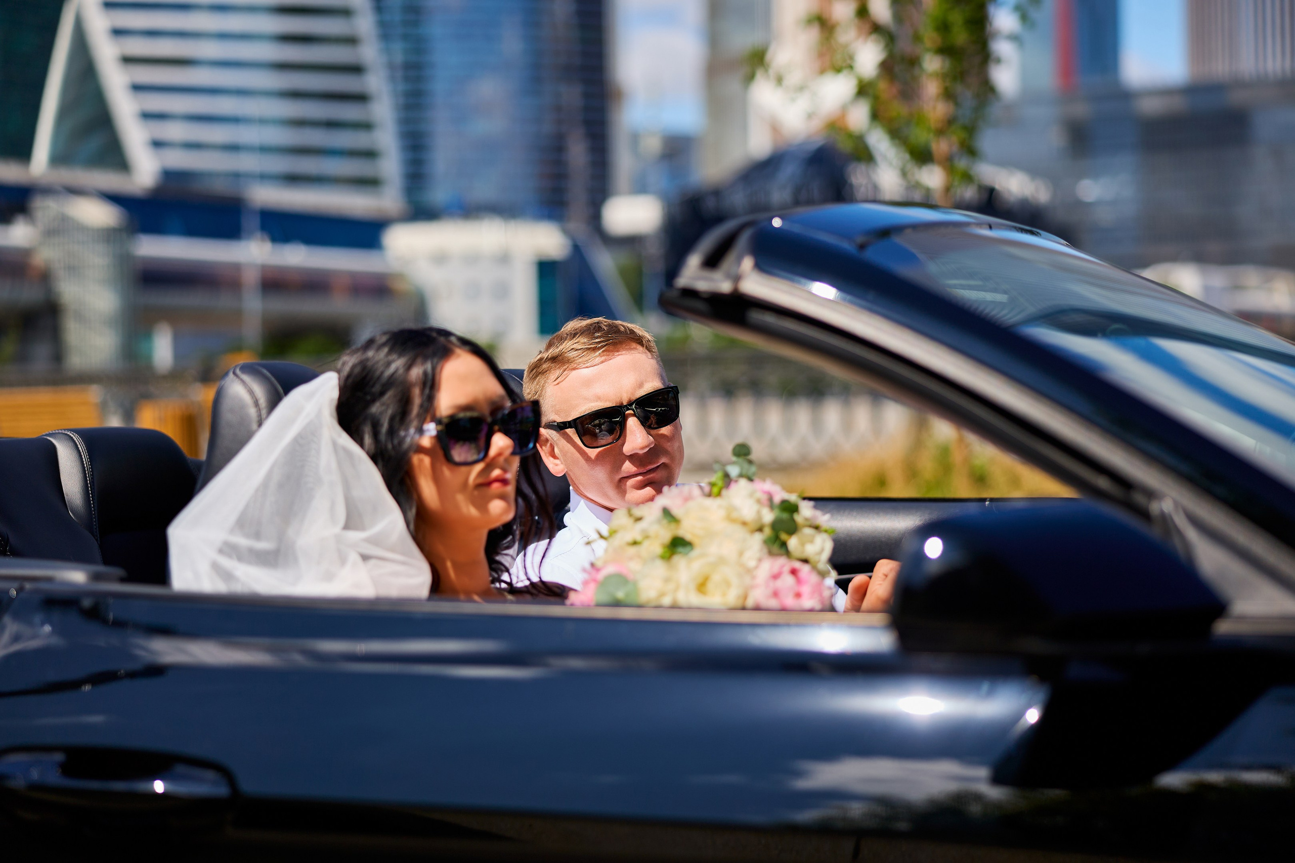Свадебная фотосессия в Москва-Сити. Свадебный фотограф Сергей Колбинский