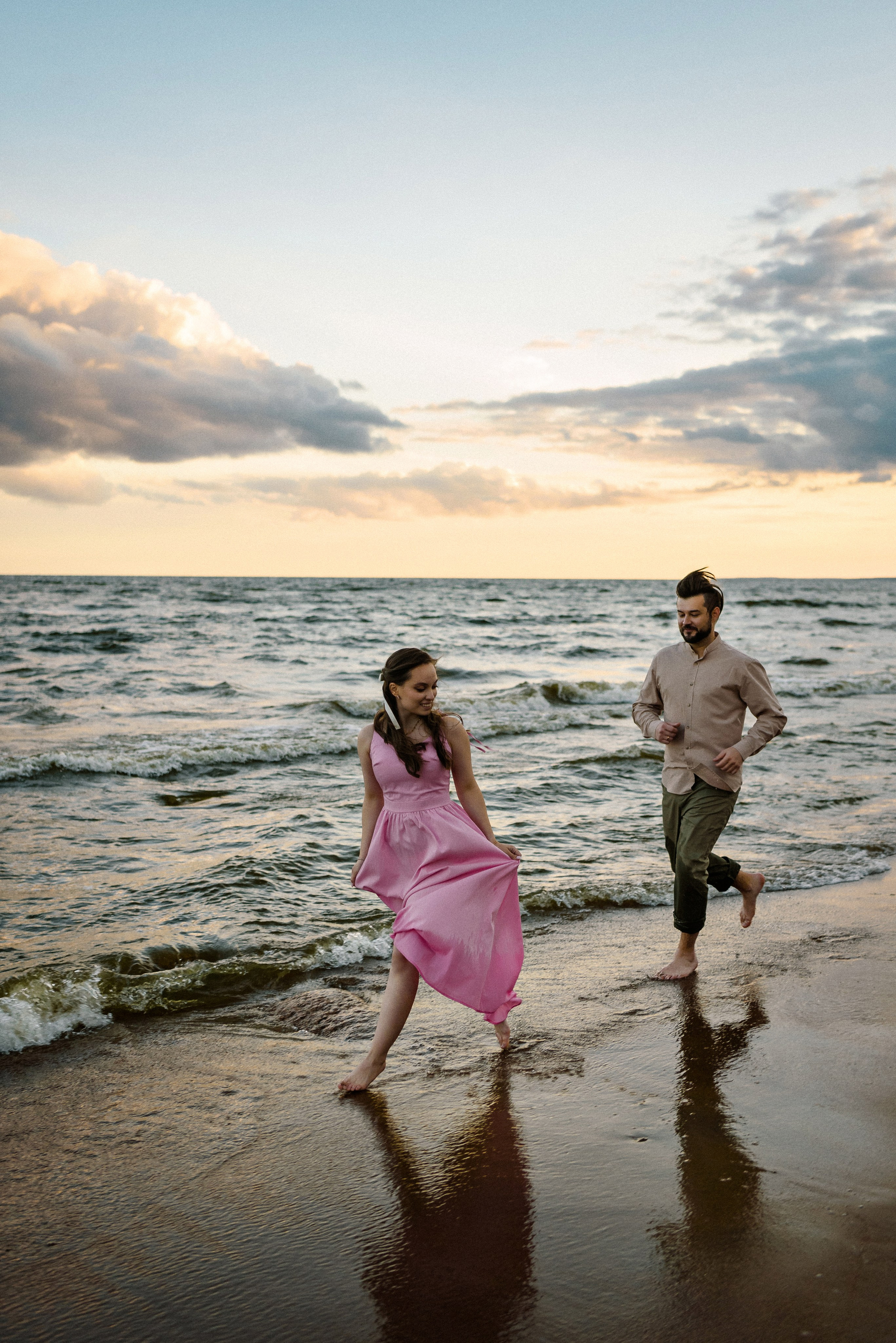 Настя и Вова Финский залив. Свадебный фотограф в Санкт-Петербурге София Шубик