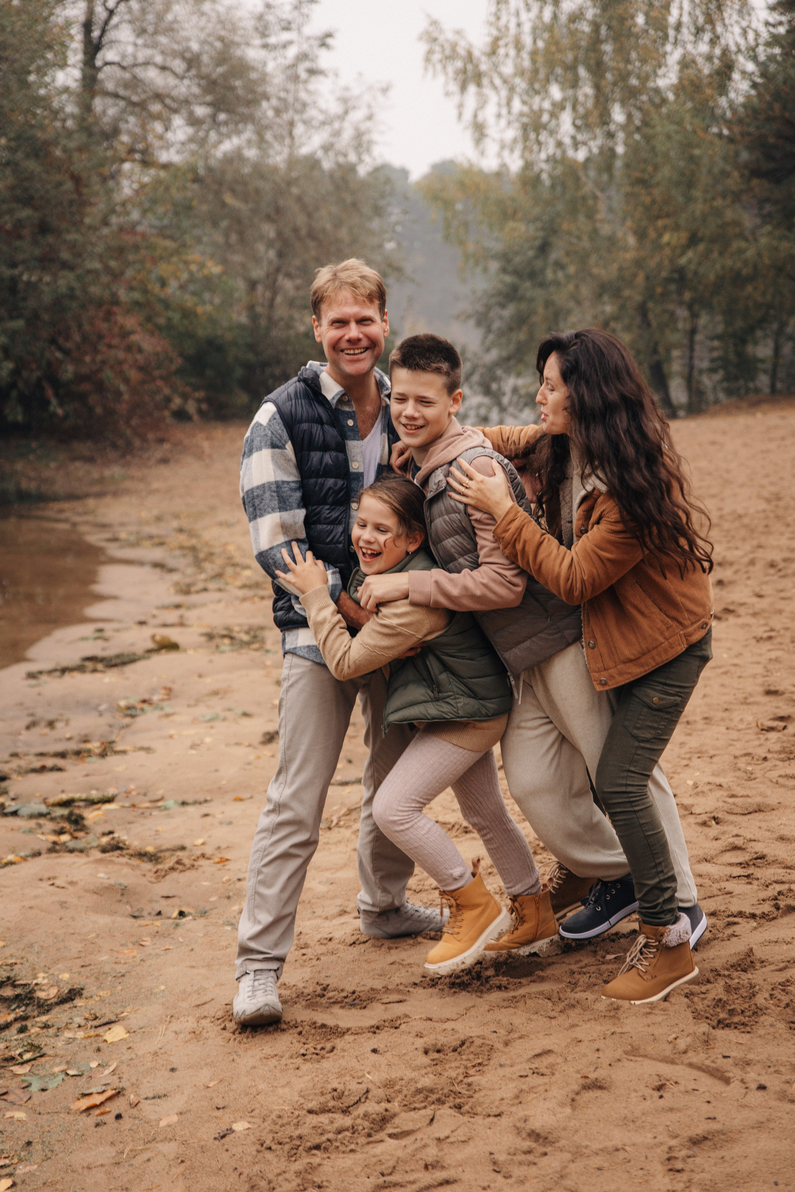 Алина, Саша, Андрей и Полина. Семейный фотограф В Москве Александра Дейкун